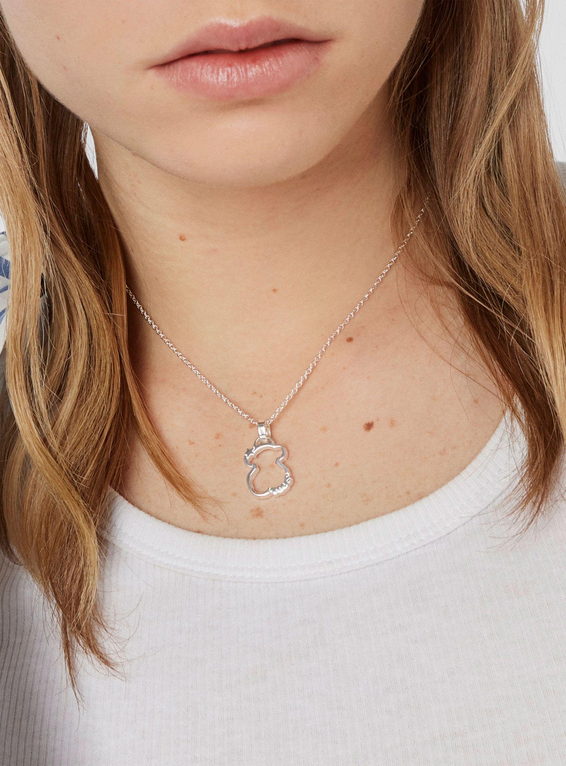 Collar Tous Silueta de Plata-3