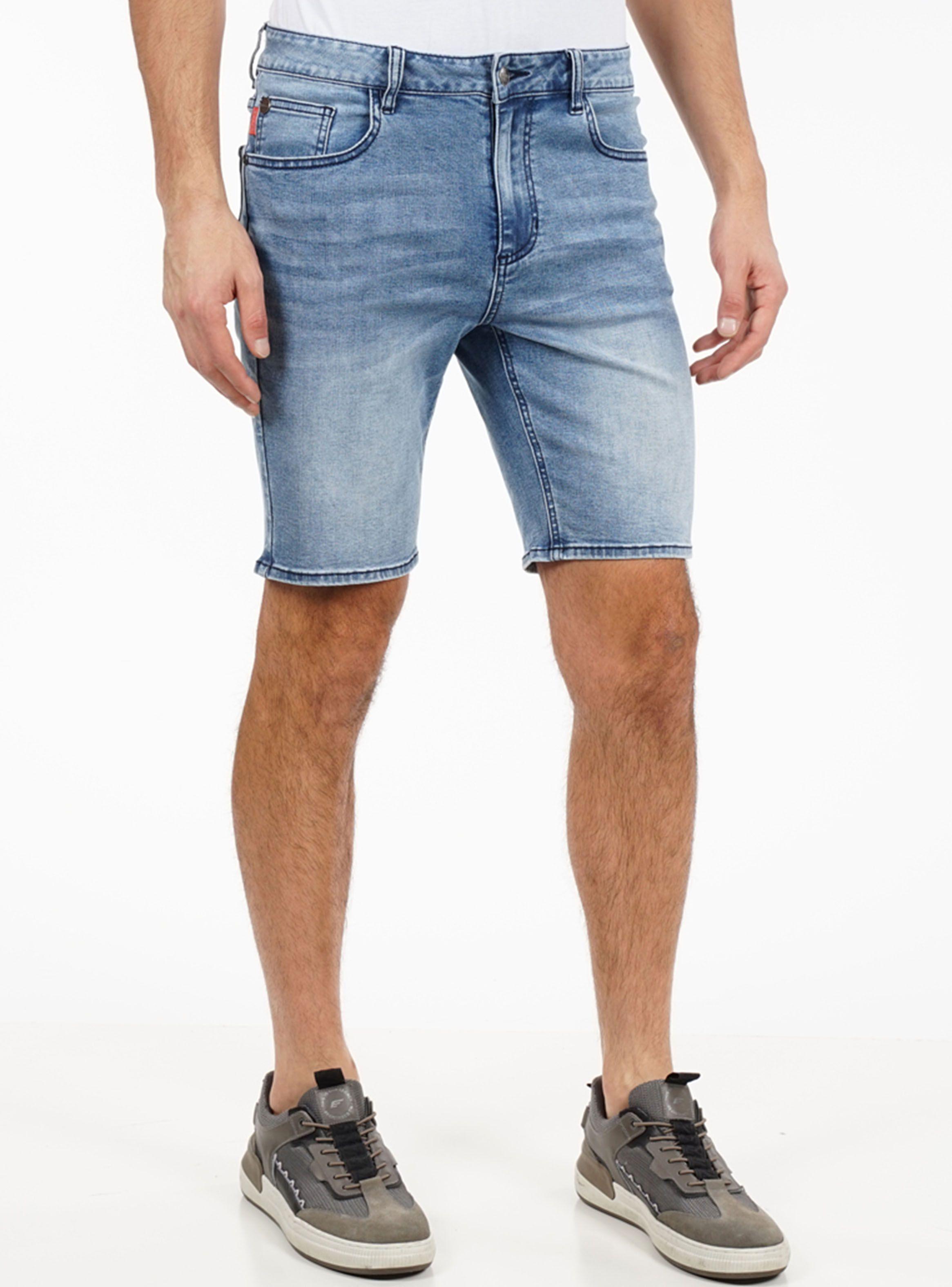 Short Tiro Mediolight Blue Cotton Bci Wash Same As-0