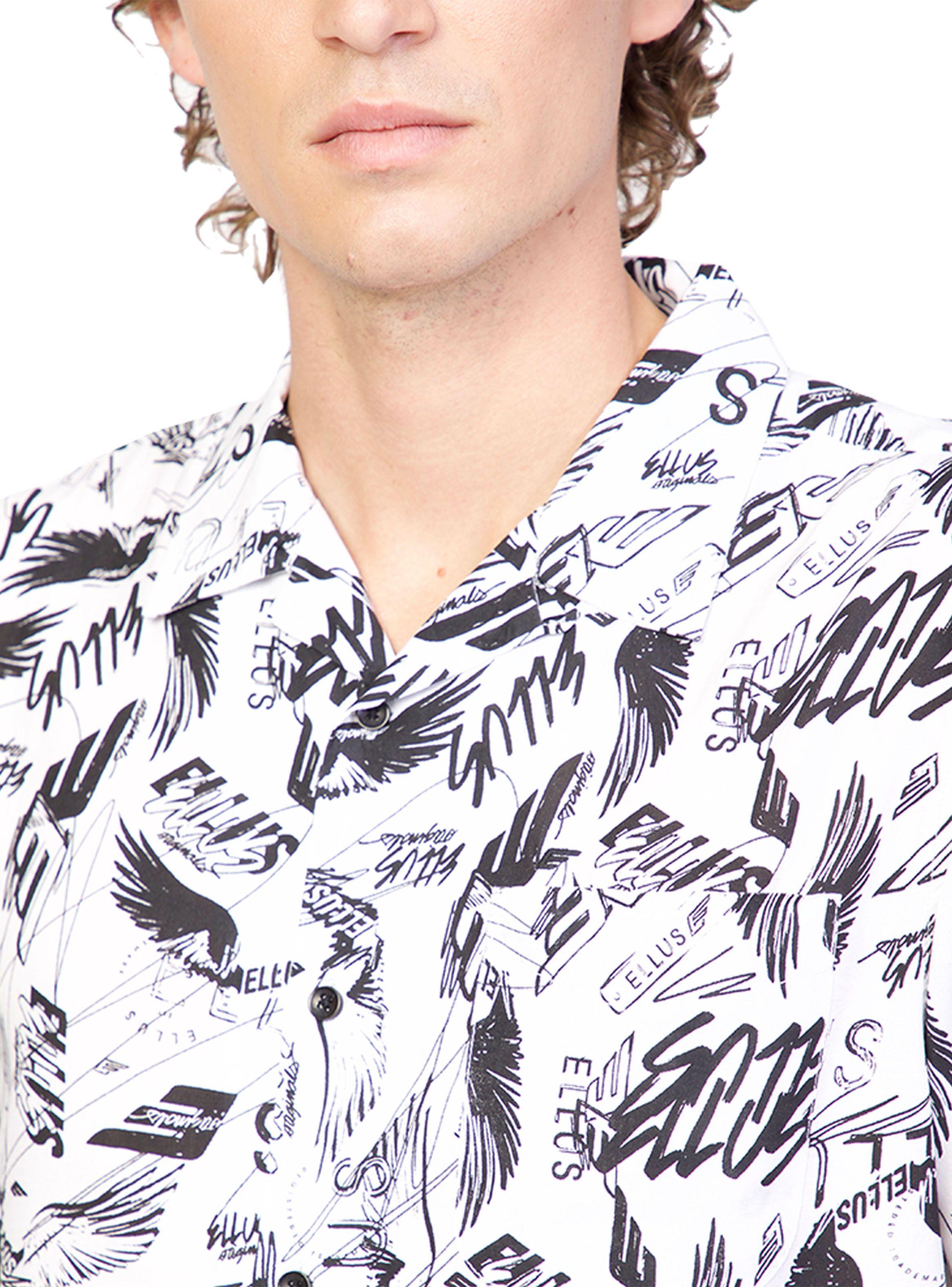 Camisa Sleeve Full Print With Embroidery And Pocket-2