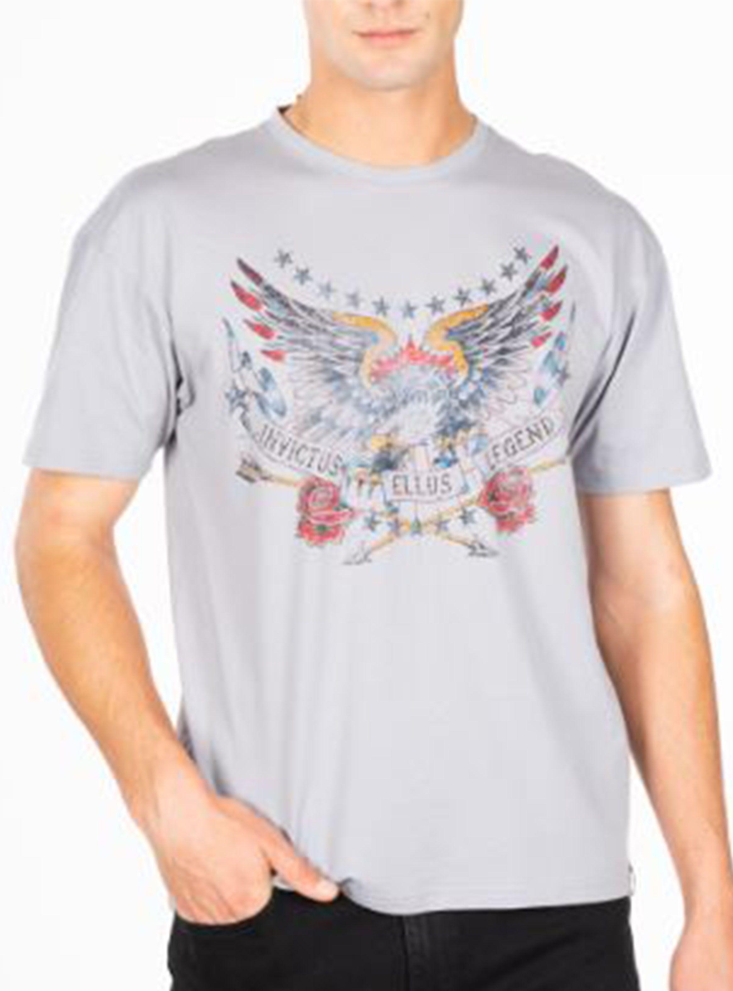 Polera MC Logo Frontal Eagle Invictus-0