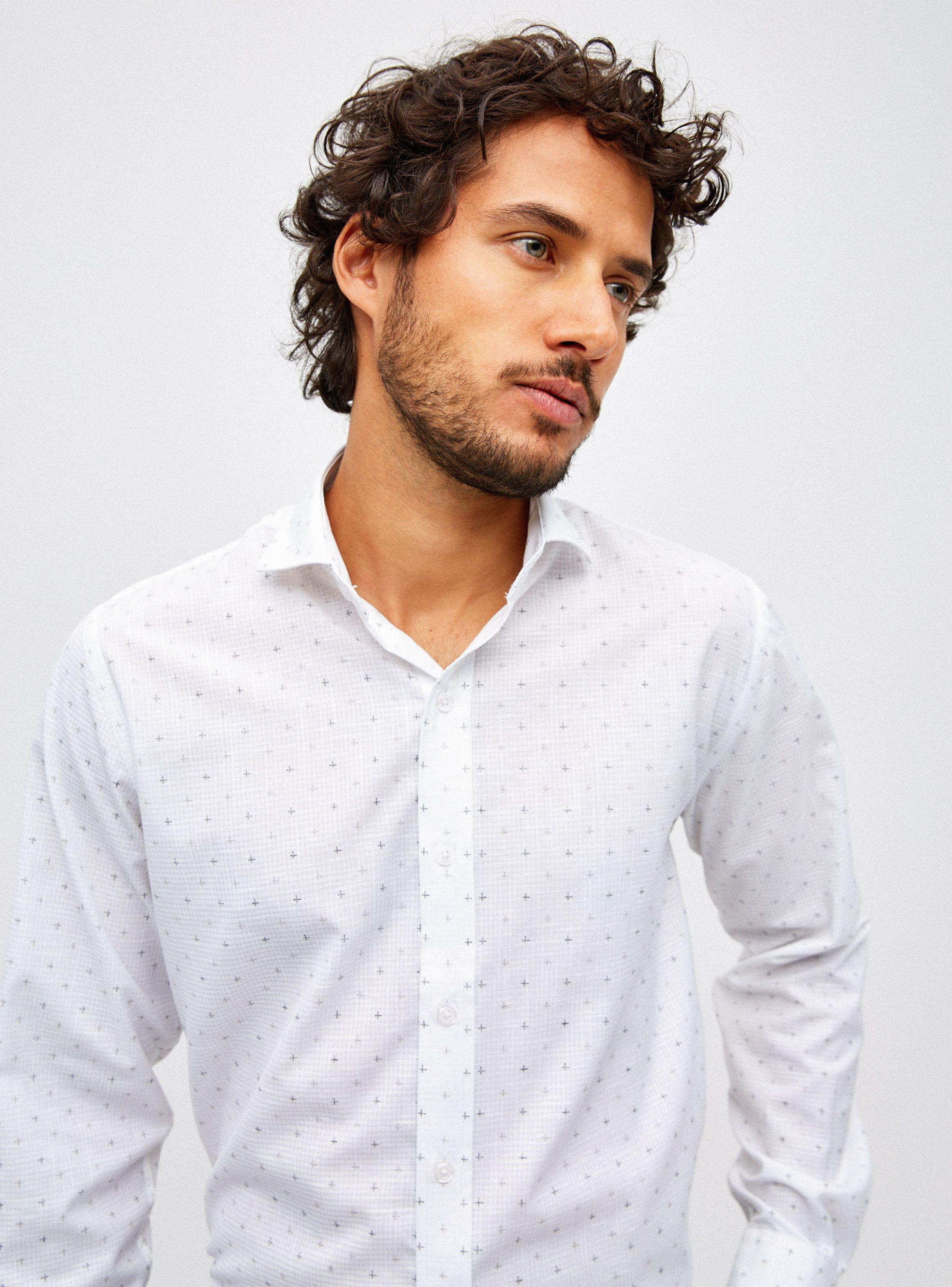 Camisa Slim Fit Manga Larga Fantasía-2