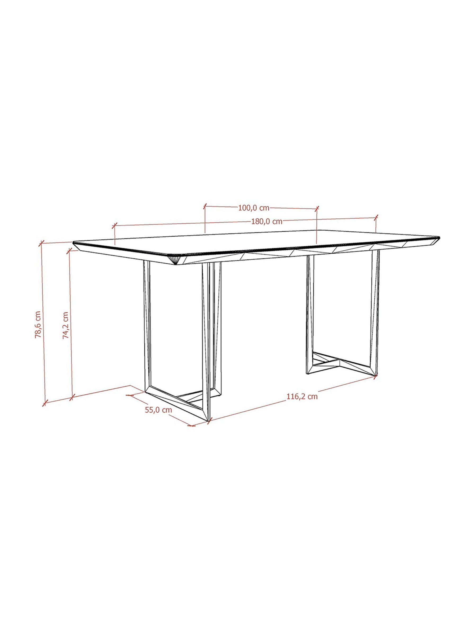 Juego Decocasa de Comedor Iron 1.8 Off White + 6 Sillas Dakota-1