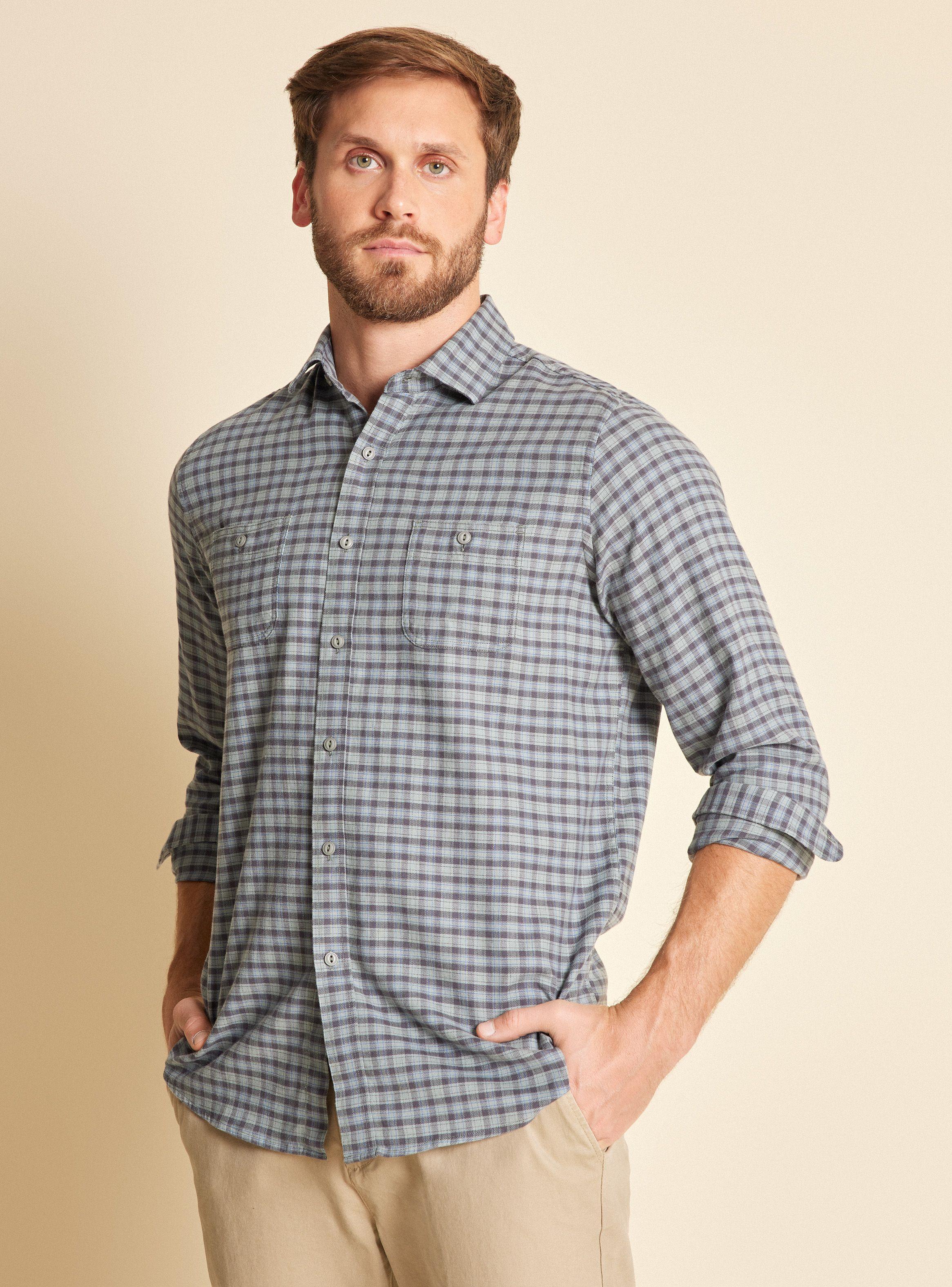 Camisa de Vestir checks lino-0