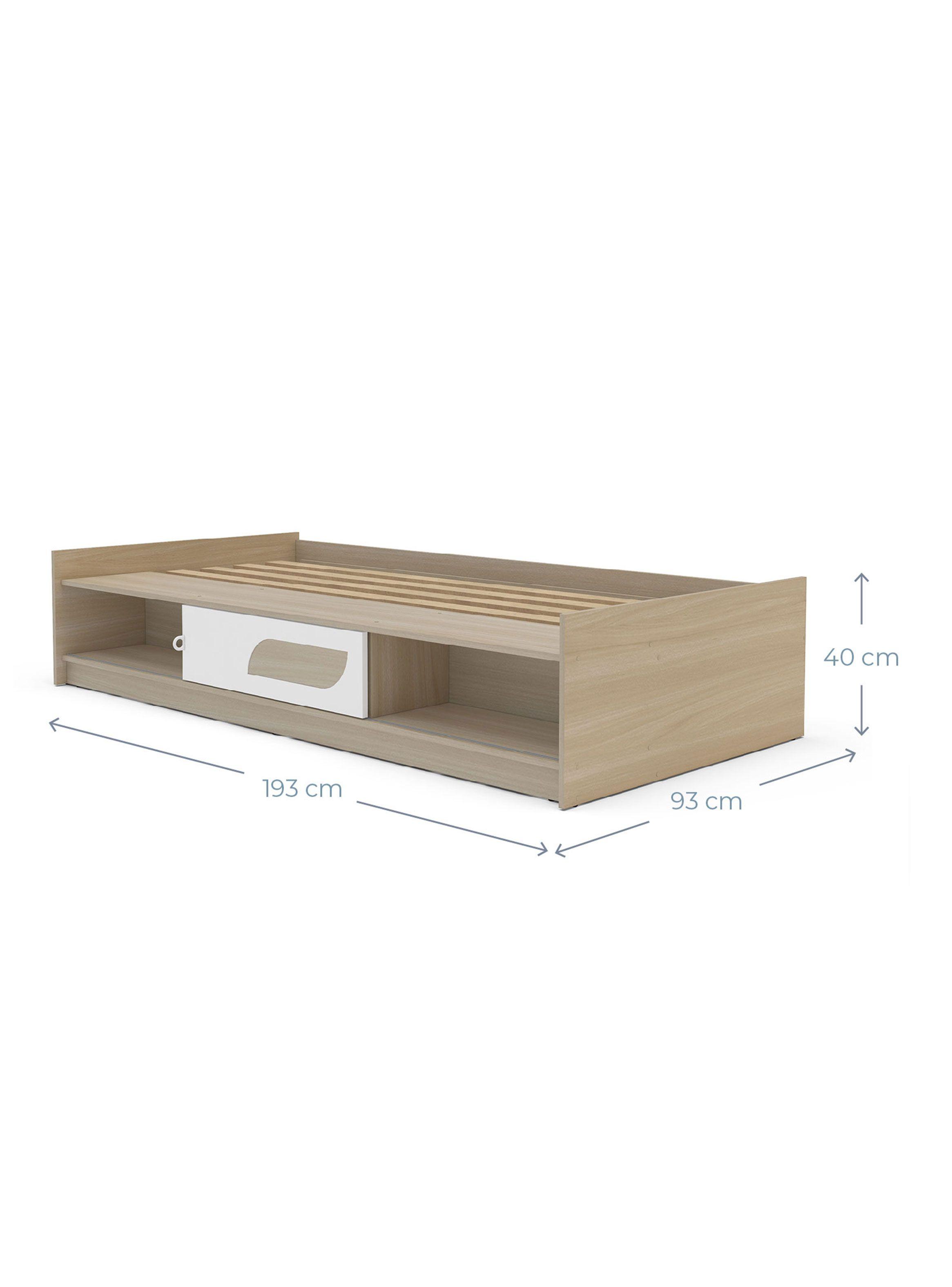 Cama Funcional 1 Plaza Fox-1