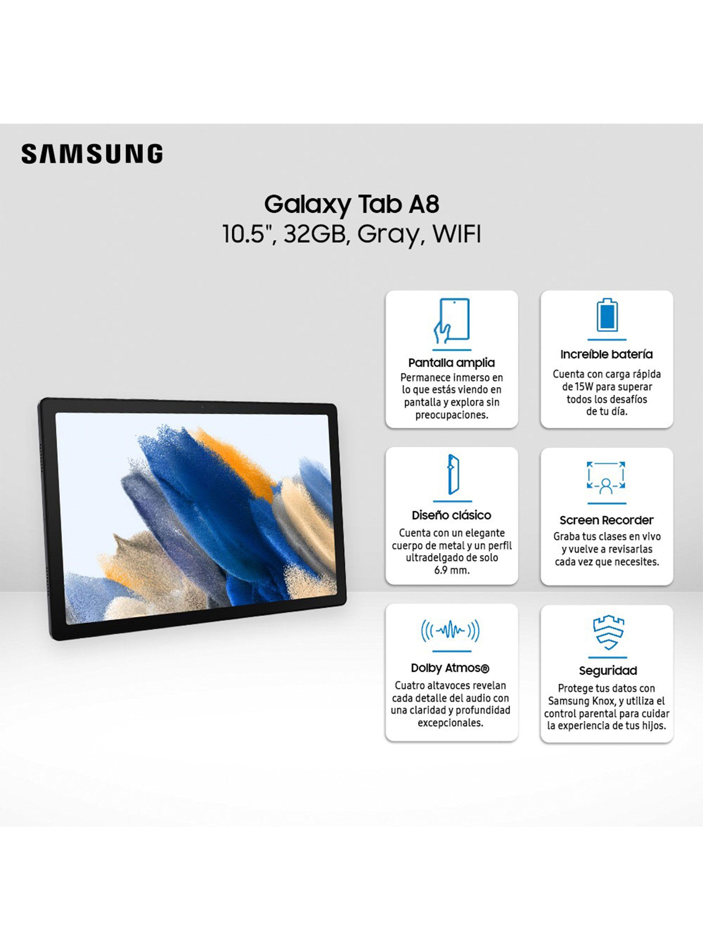 Tablet Galaxy Tab A8 + Book Cover 10.5” 32GB WIFI Gray-5
