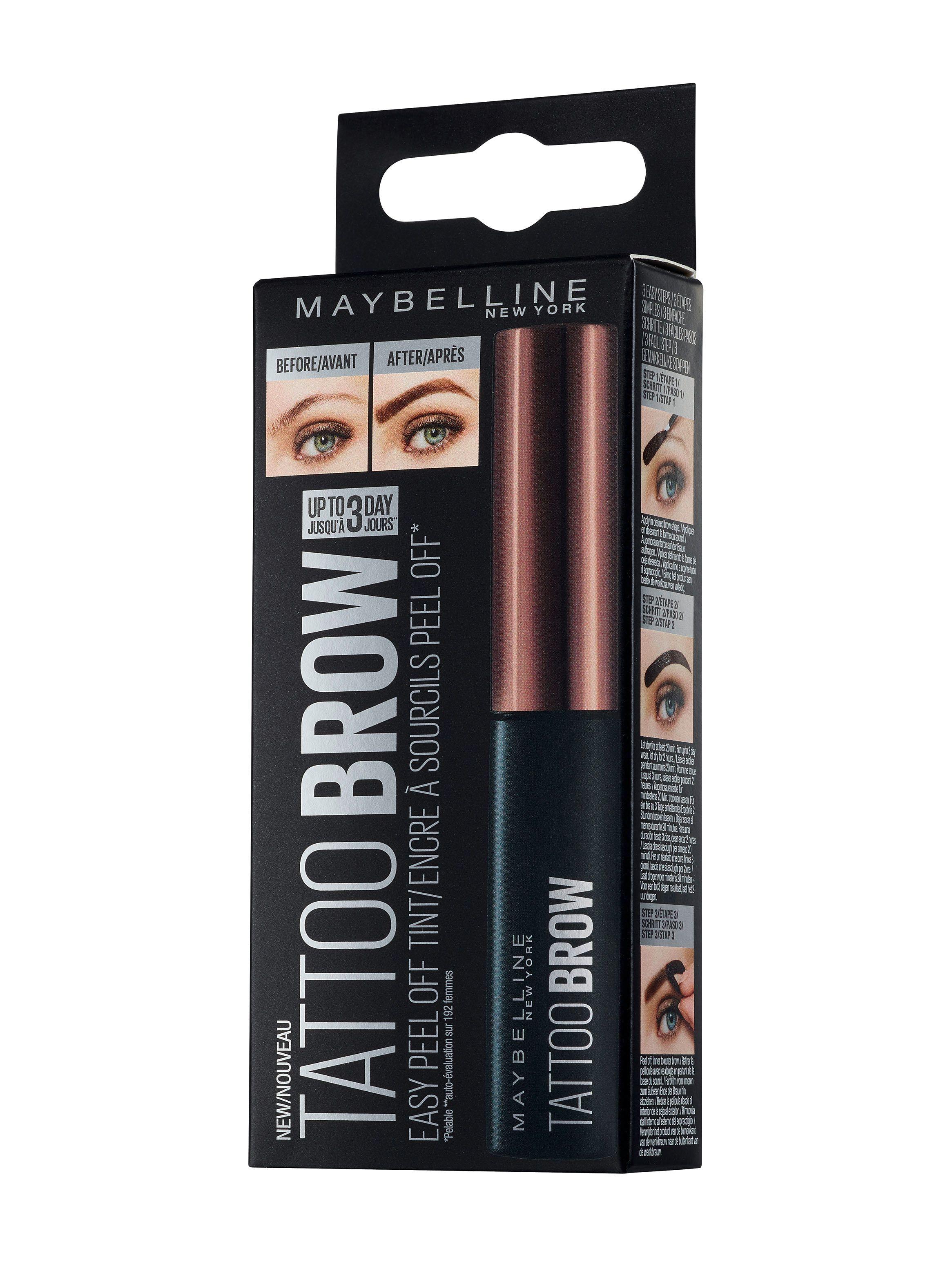 Gel Cejas Brow Tattoo Peel Off Maybelline-3