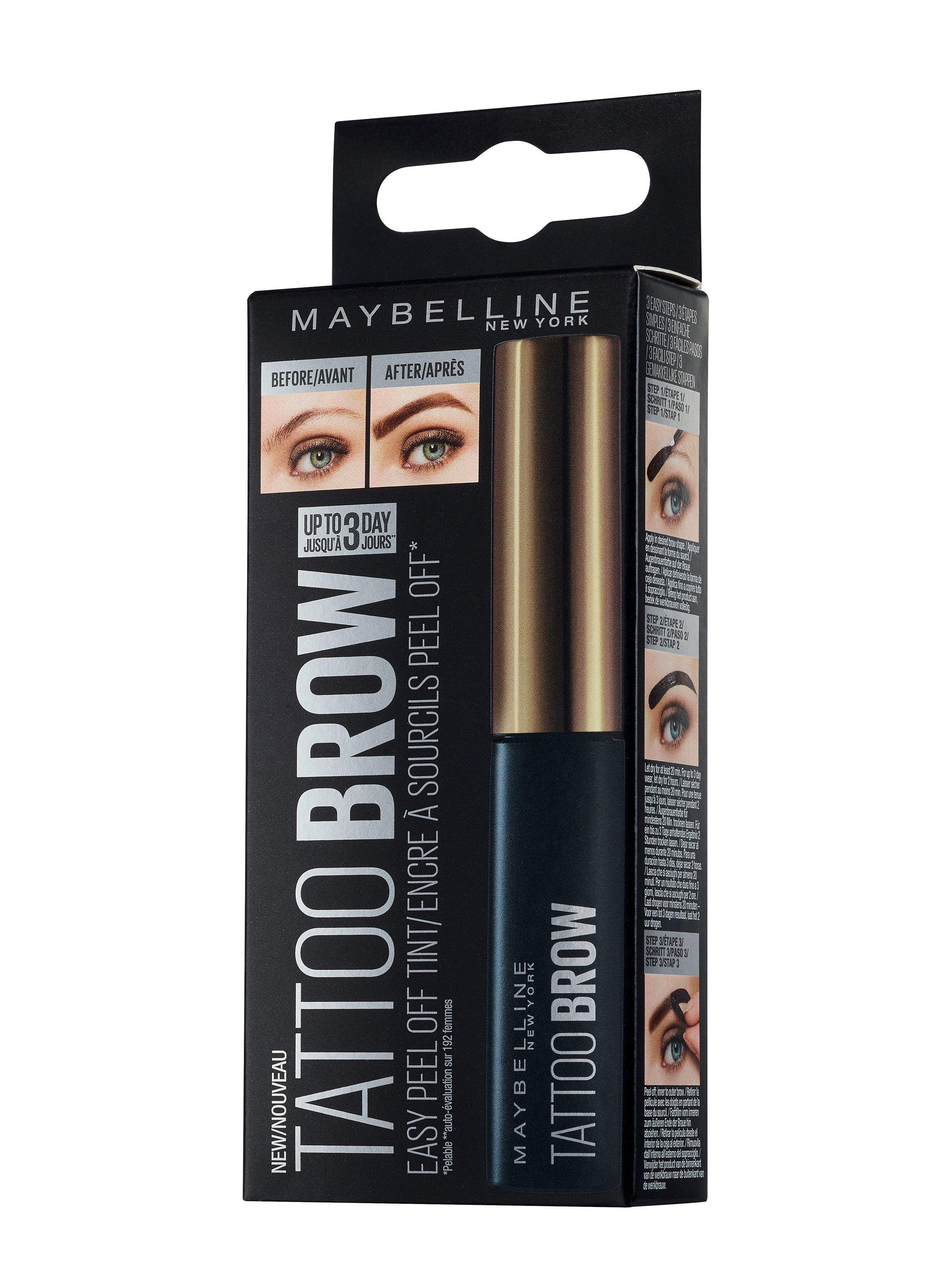 Gel Cejas Brow Tattoo Peel Off Maybelline-3