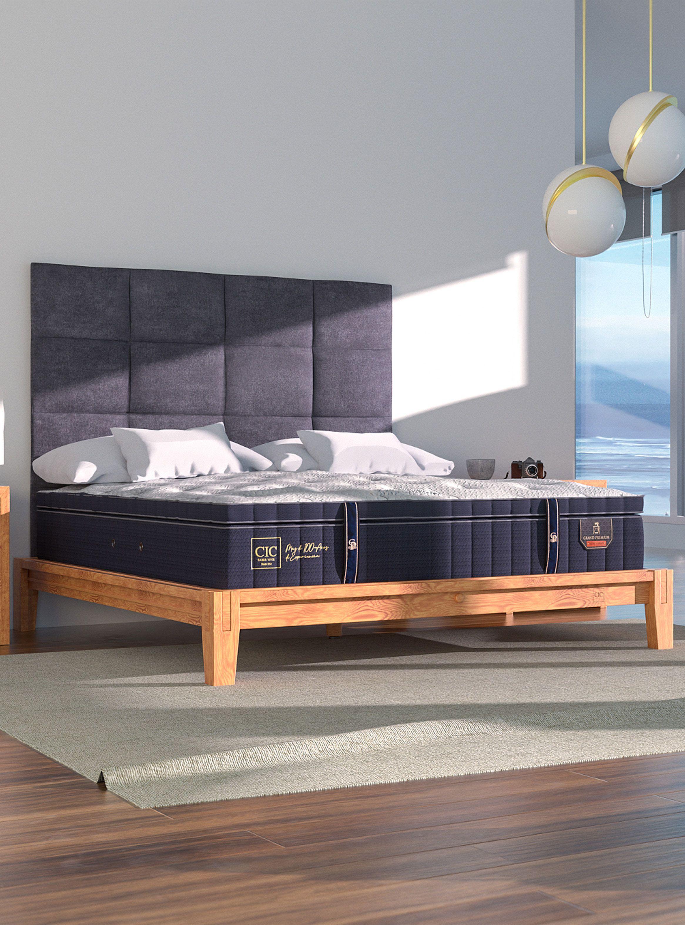 Cama Oak Premium King + Almohada-4