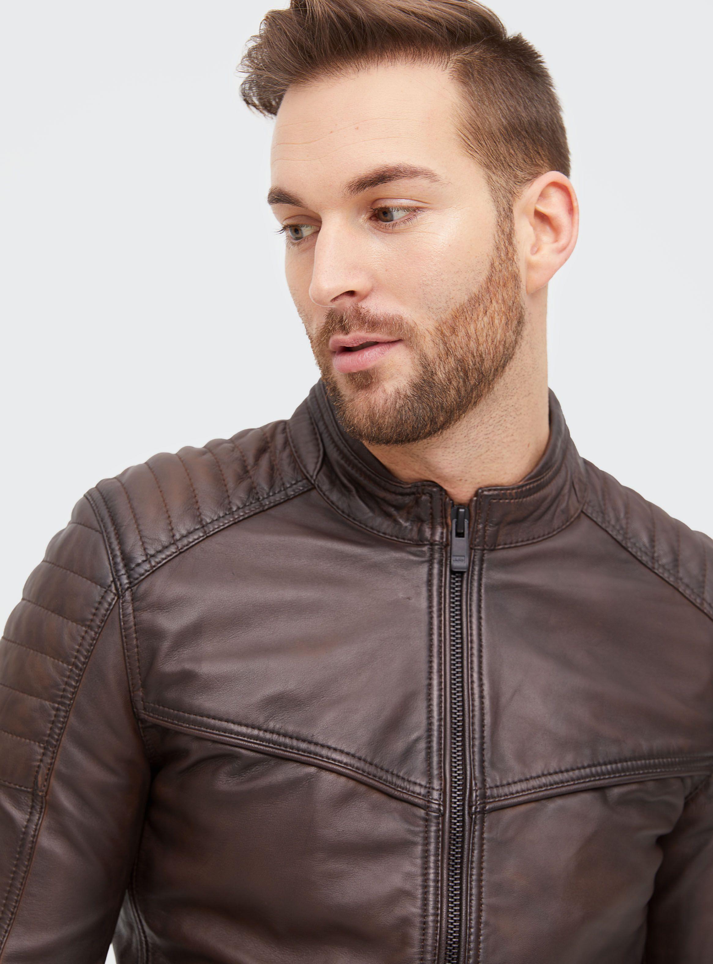 Chaqueta Cuero Lavada JJO-2
