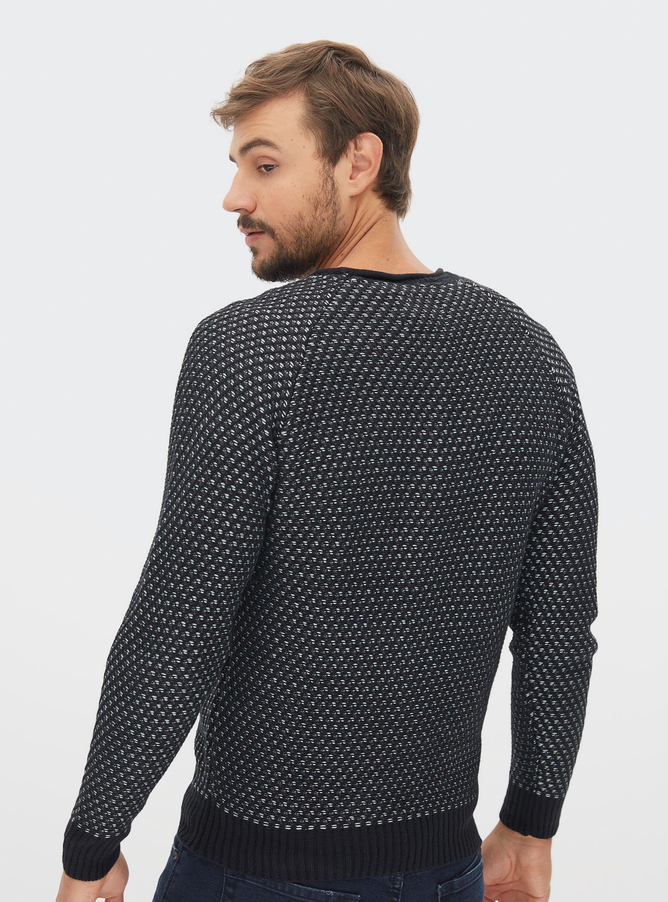 Sweater Cuello Redondo Tejido Bicolor JJO-1