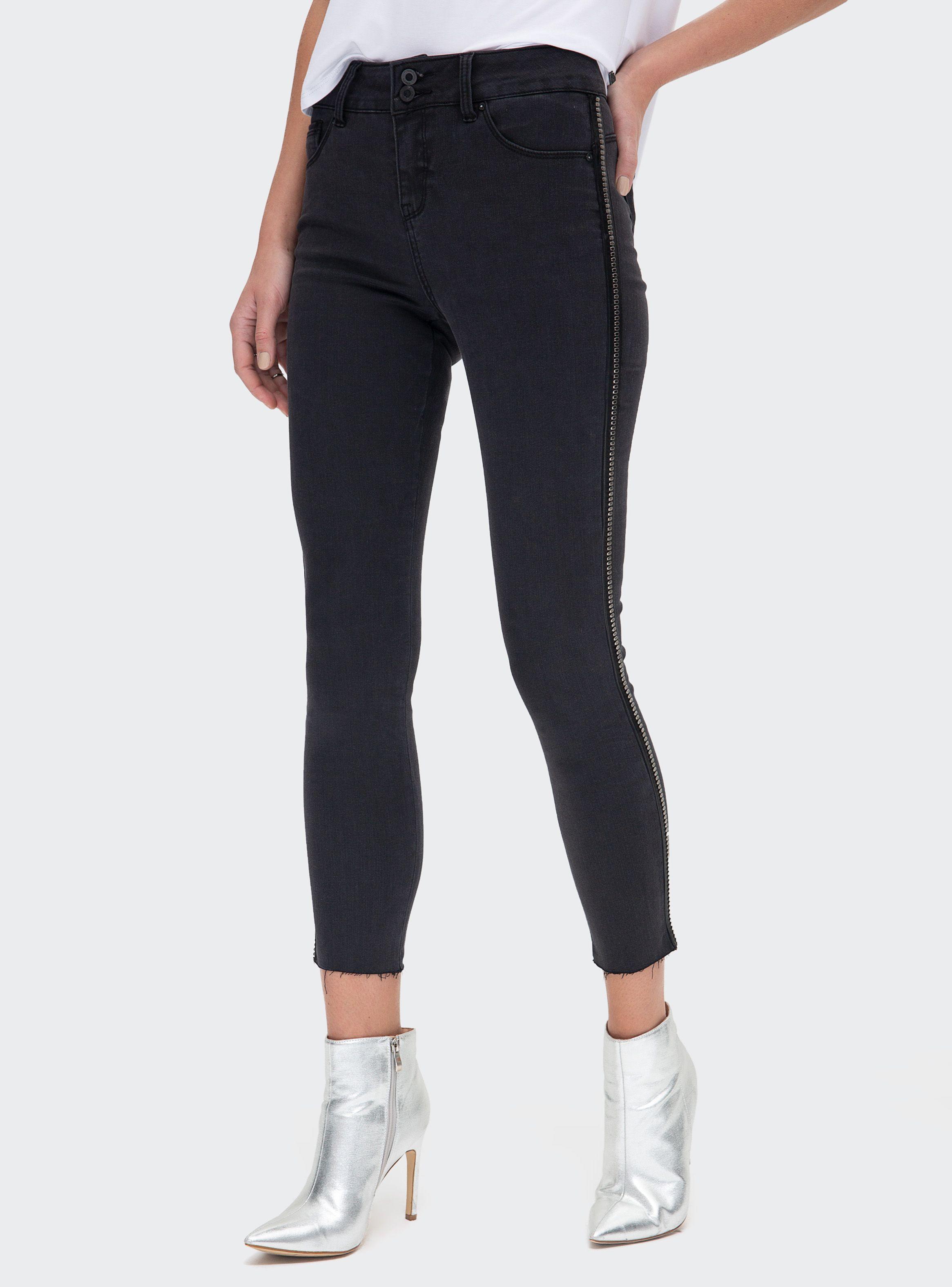 Jeans JJO Super Skinny Tiro Alto Cintura Pu y Tachas Alexis JJO-0