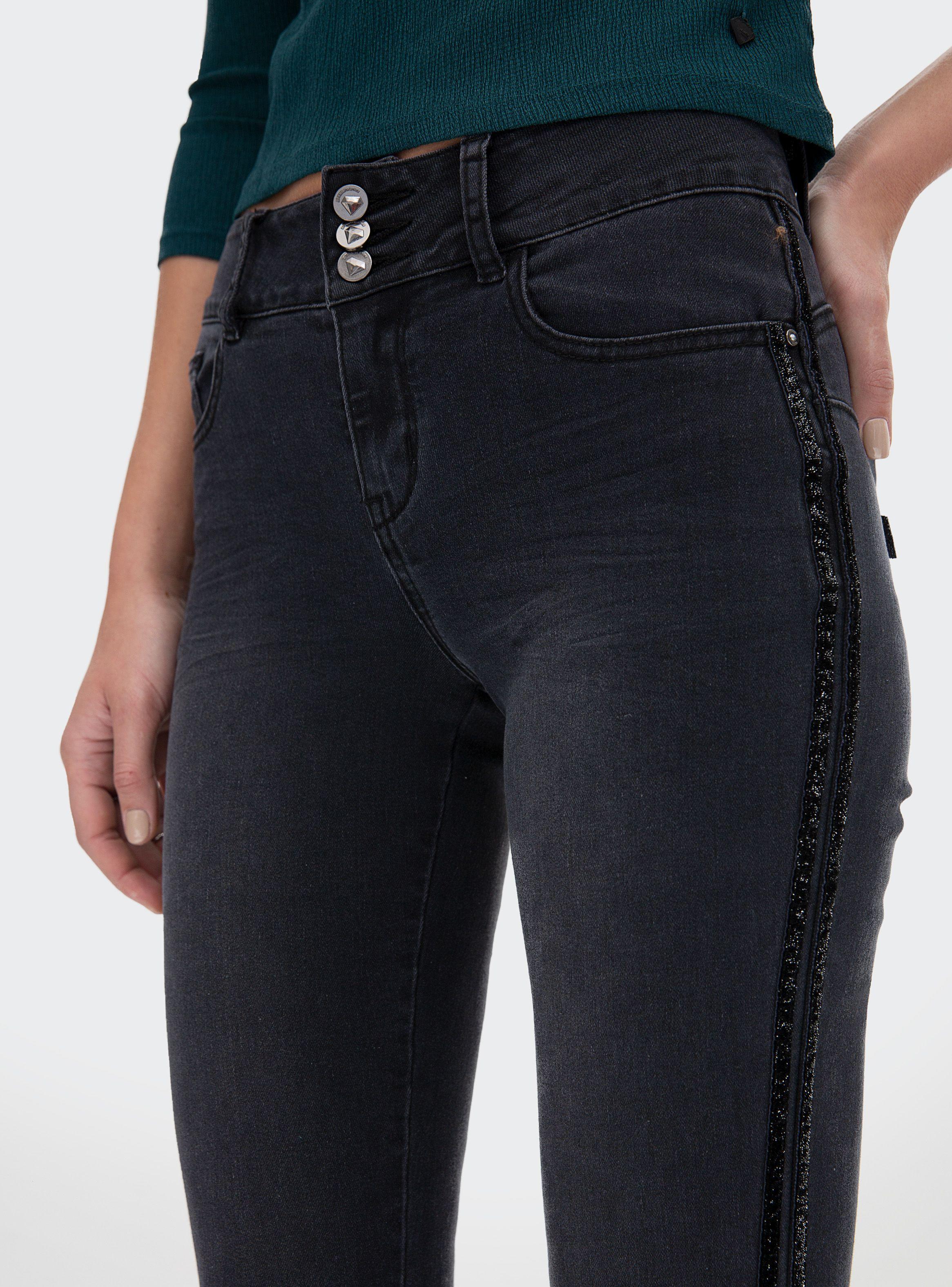 Jeans Skinny Cinta de Terciopelo Jjo-2