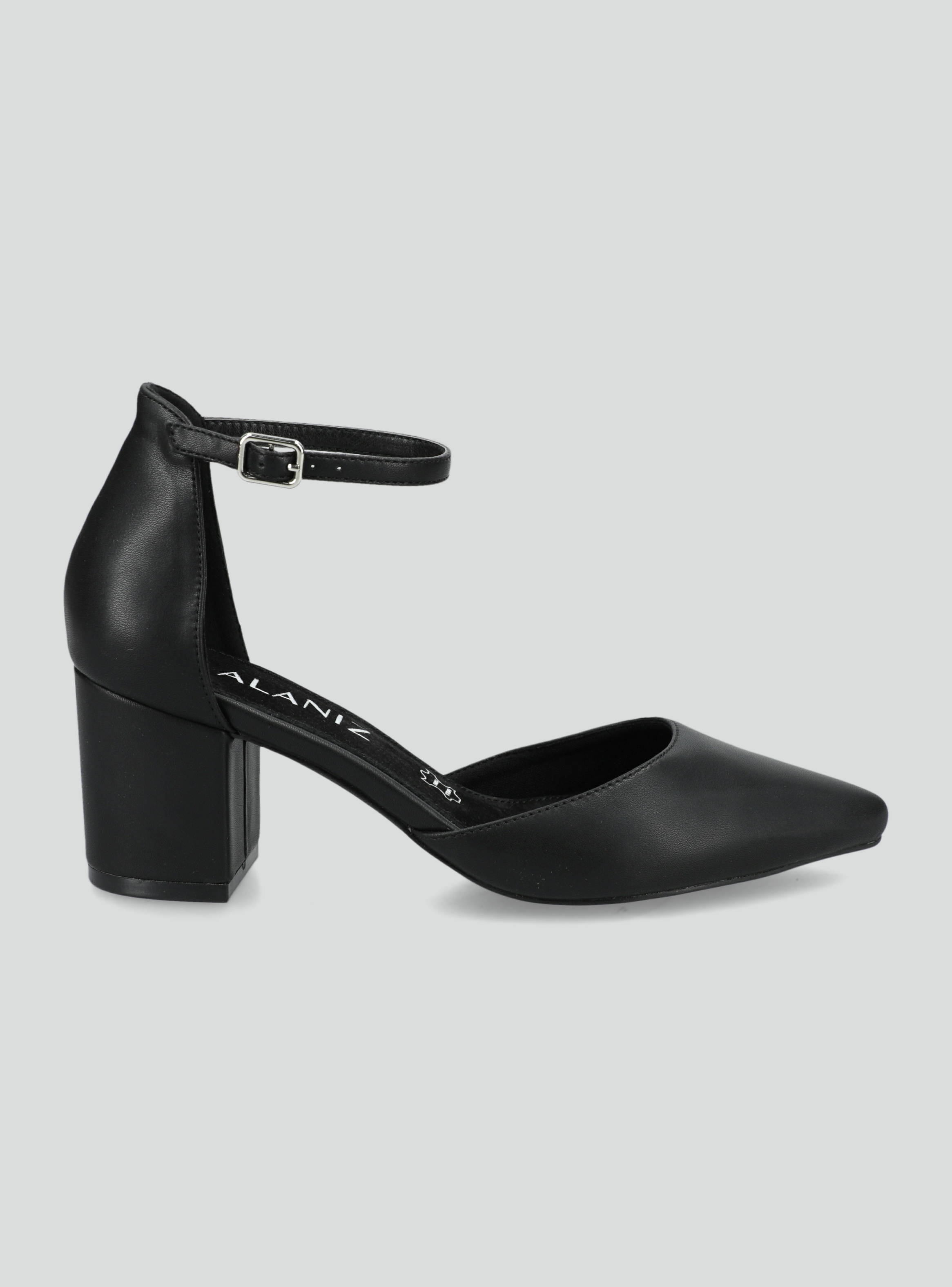 Zapato de Fiesta con Taco y Hebilla Mujer-1