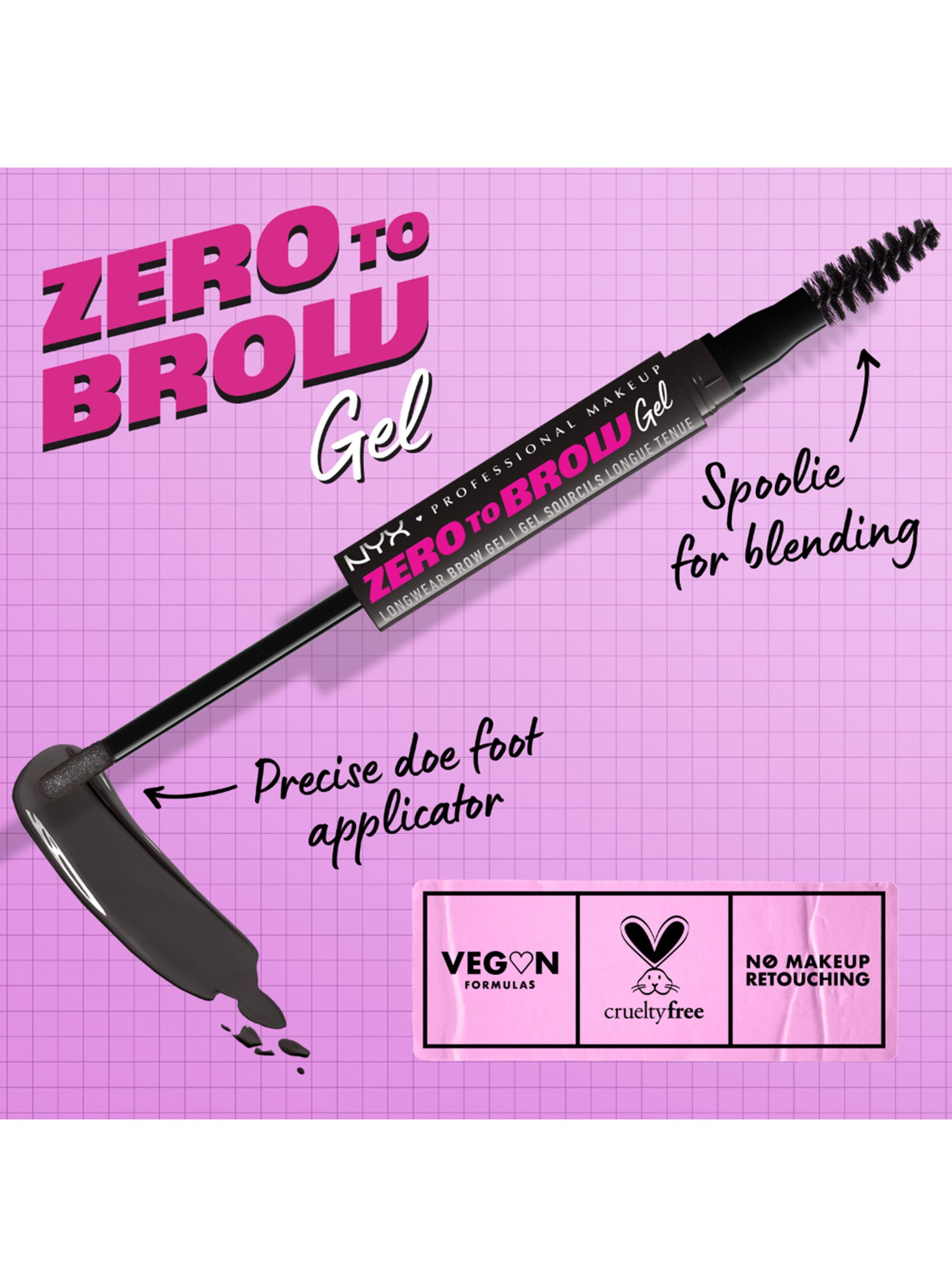 Gel de Cejas NYX Professional Makeup Zero To Brow Black 2 ml-4