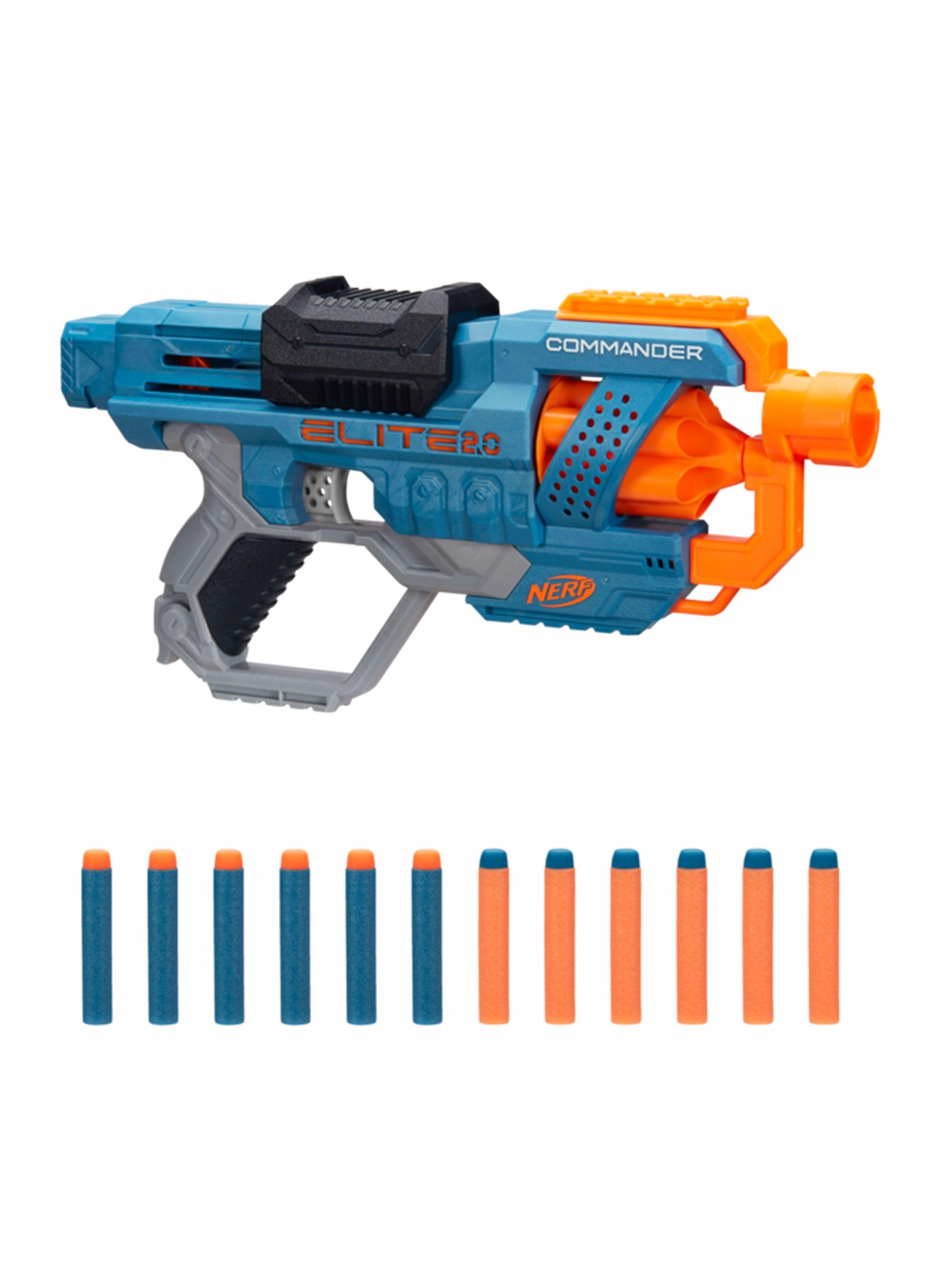 Lanzador Nerf Elite 2.0 Commander Rd6 12 Dardos-0