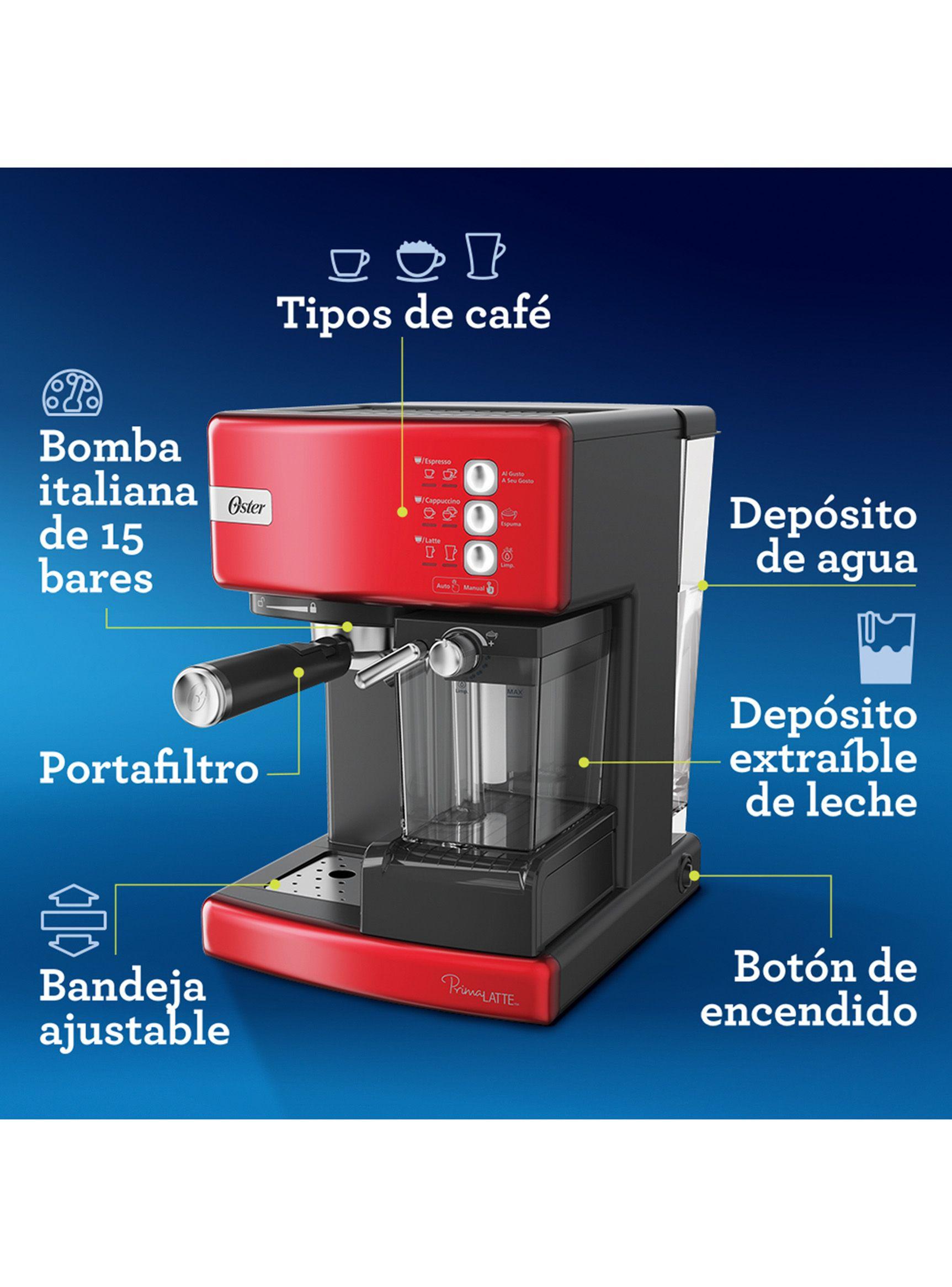 Cafetera Espresso y Cápsulas Primalatte Roja 6603-3