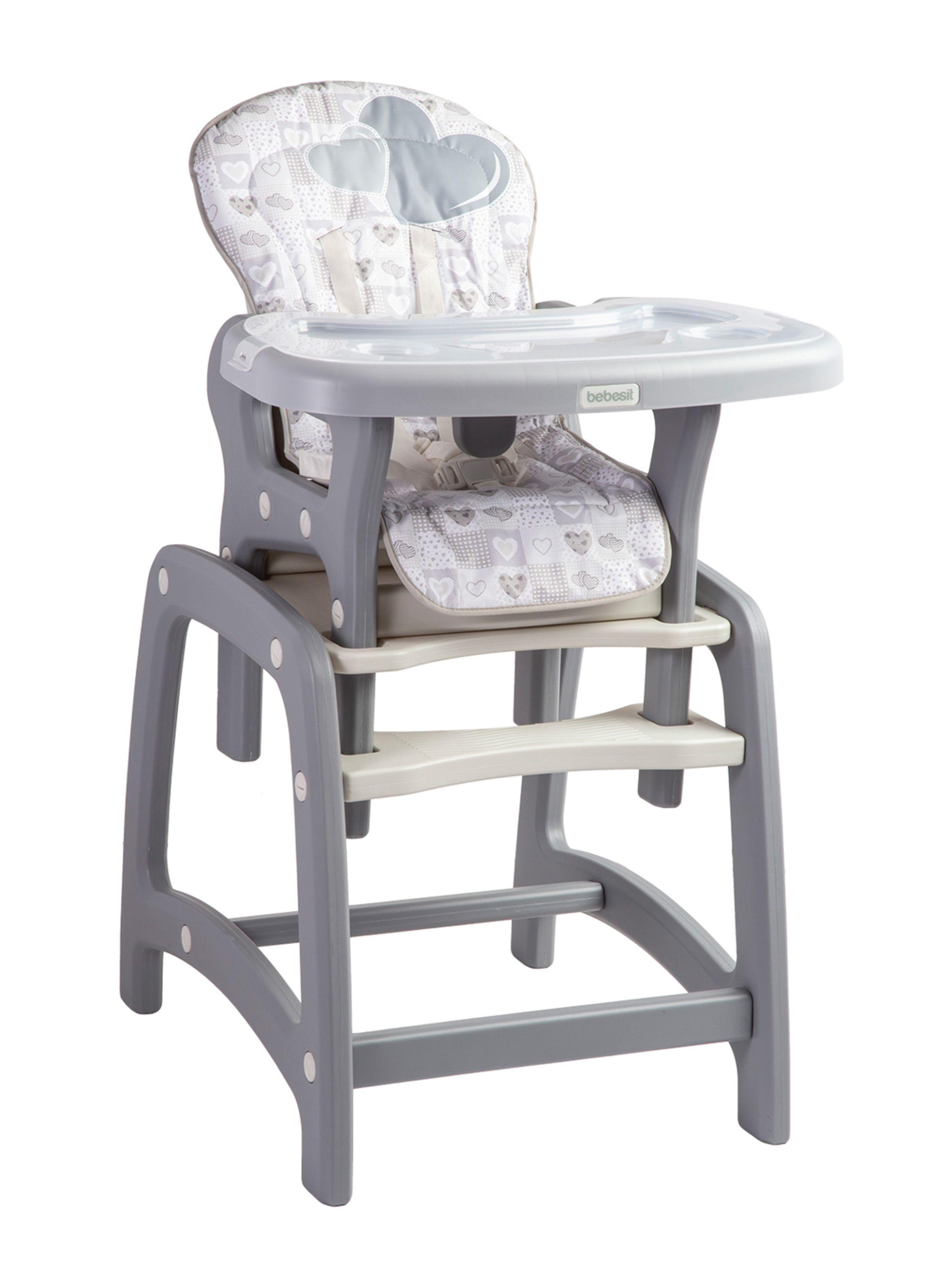 Silla de Comer Portatil Kinder SX Gris Bebesit-0