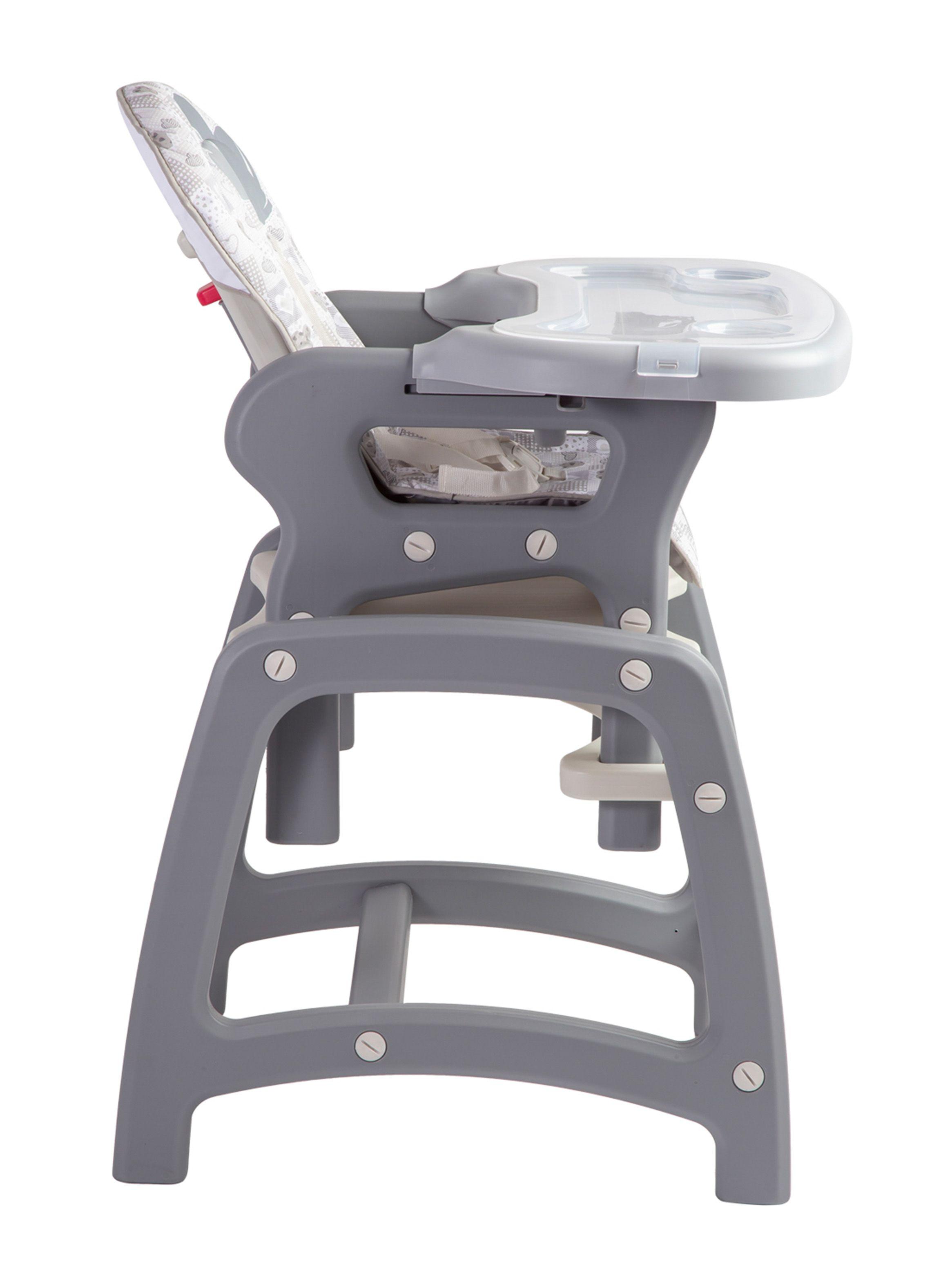 Silla de Comer Portatil Kinder SX Gris Bebesit-1