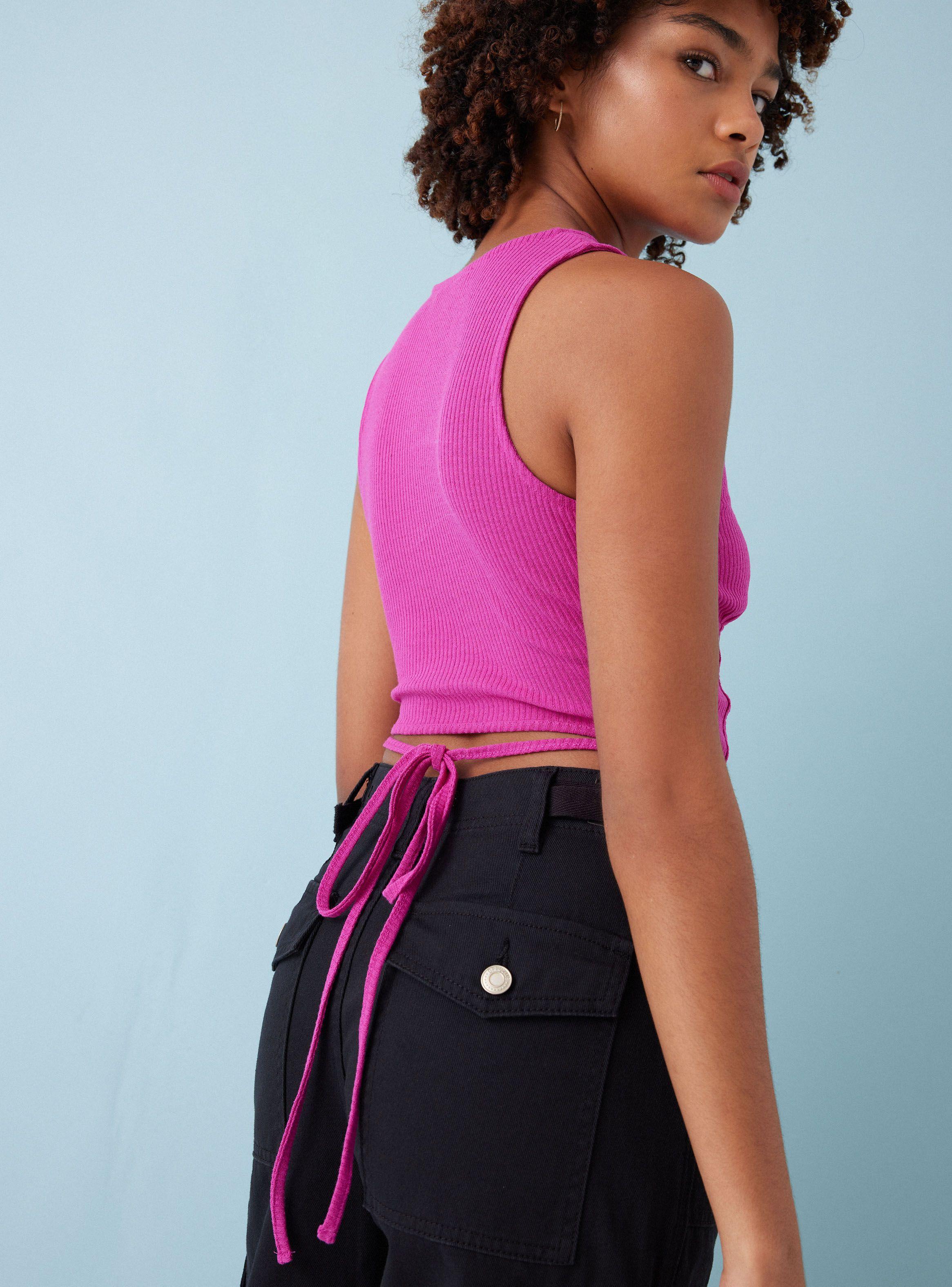 Polera Tipo Corset Lace Up-3
