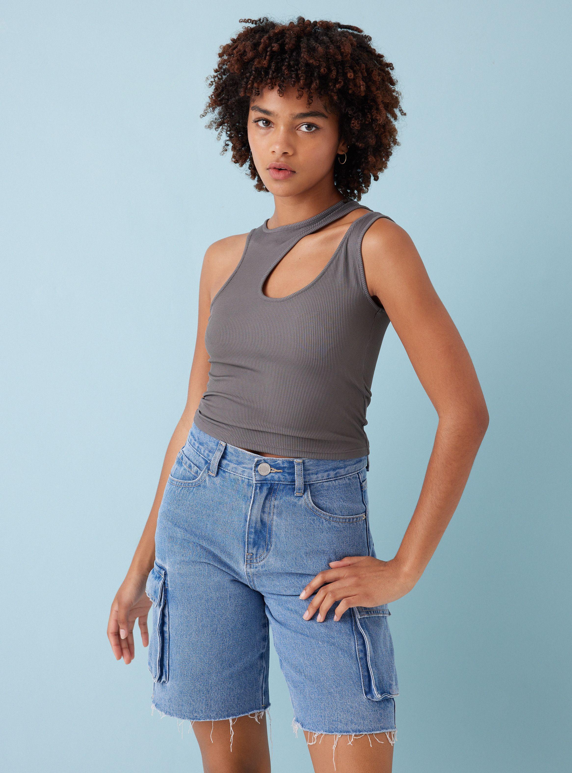 Polera Cut Out Escote-0