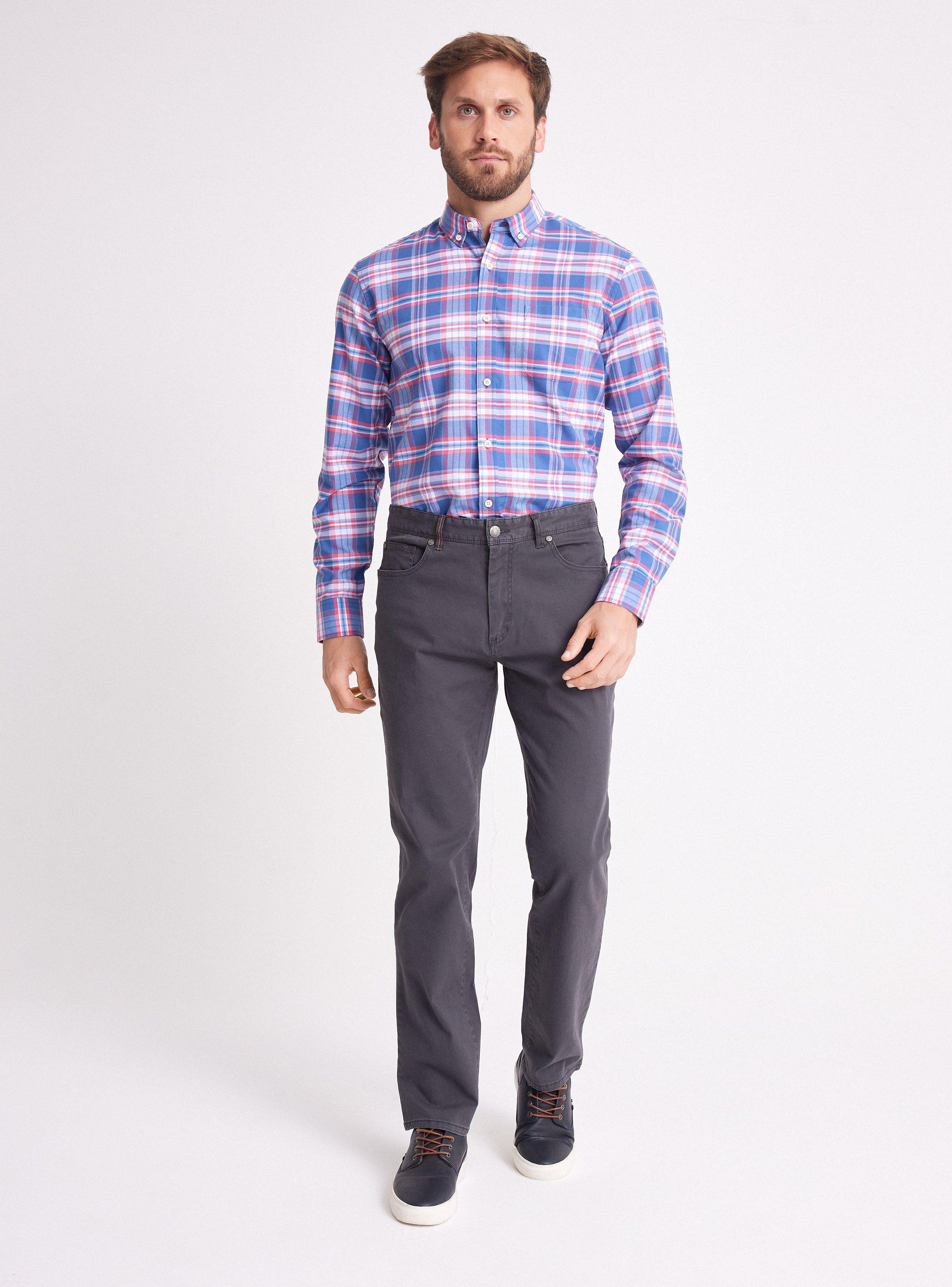Camisa de Vestir Cuadros Grandes Regular Fit-4