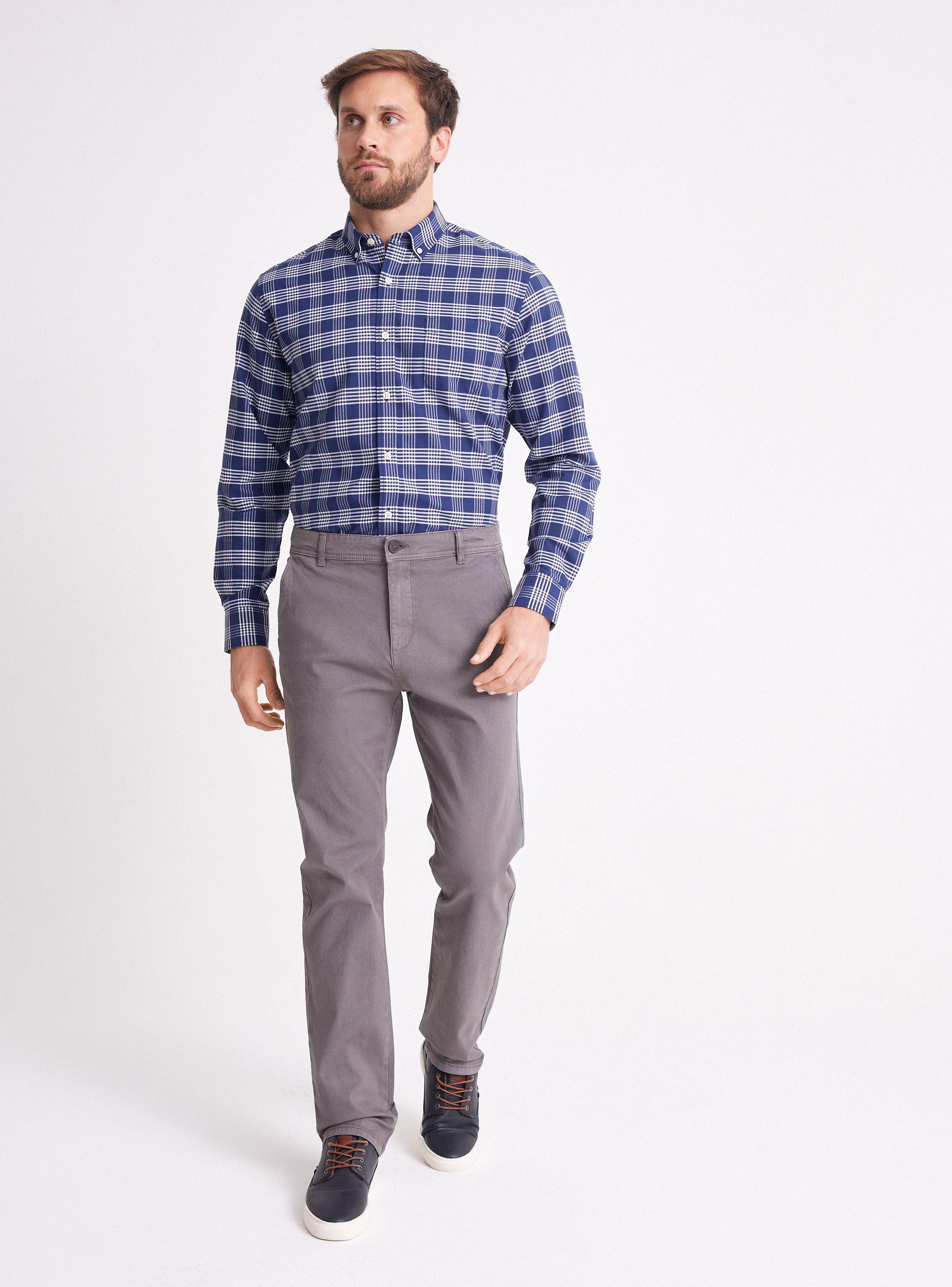 Pantalón Chino Regular Fit Colores Moda-4