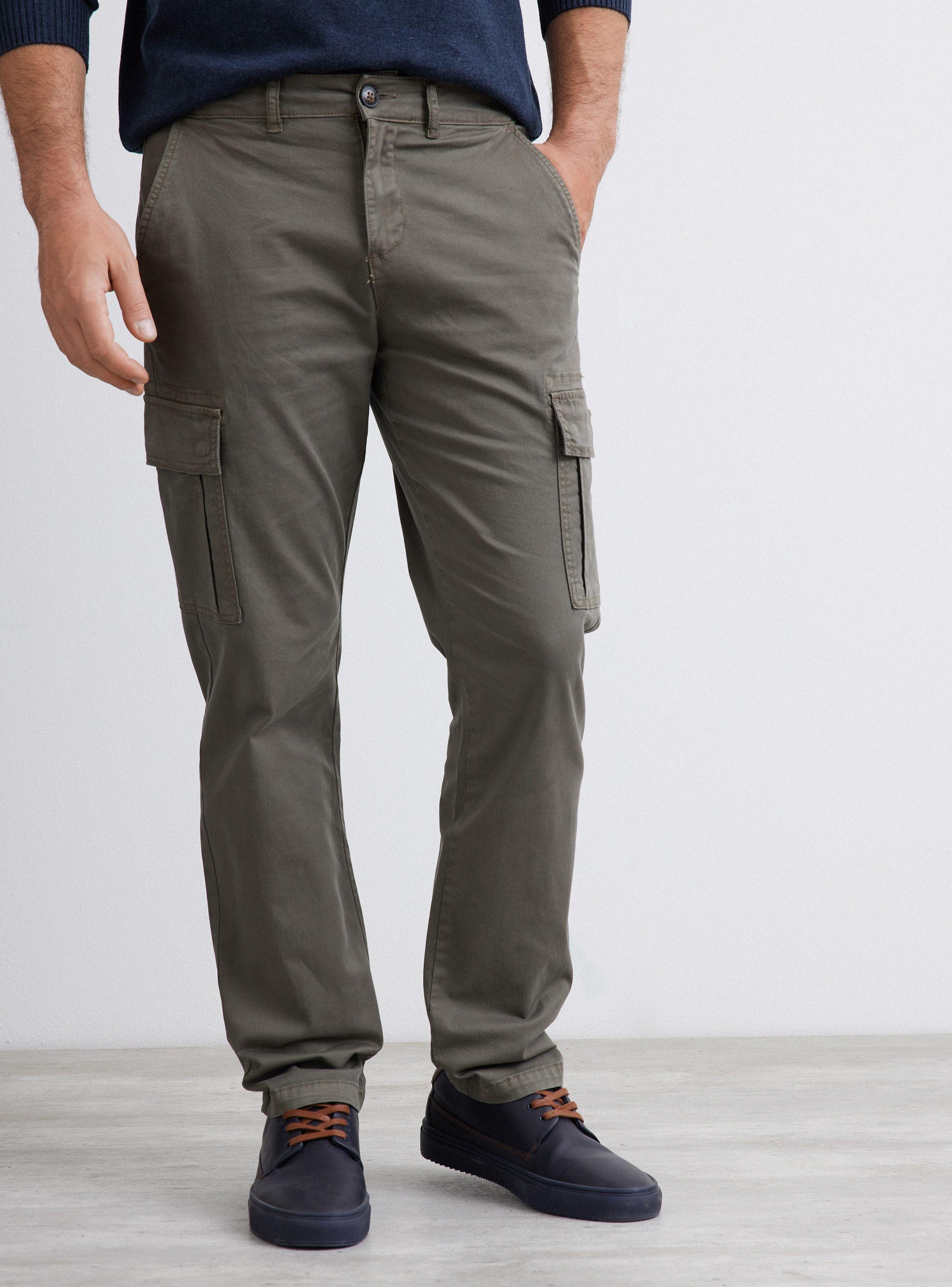Pantalón Regular Fit Tiro Medio Corte Chino-0