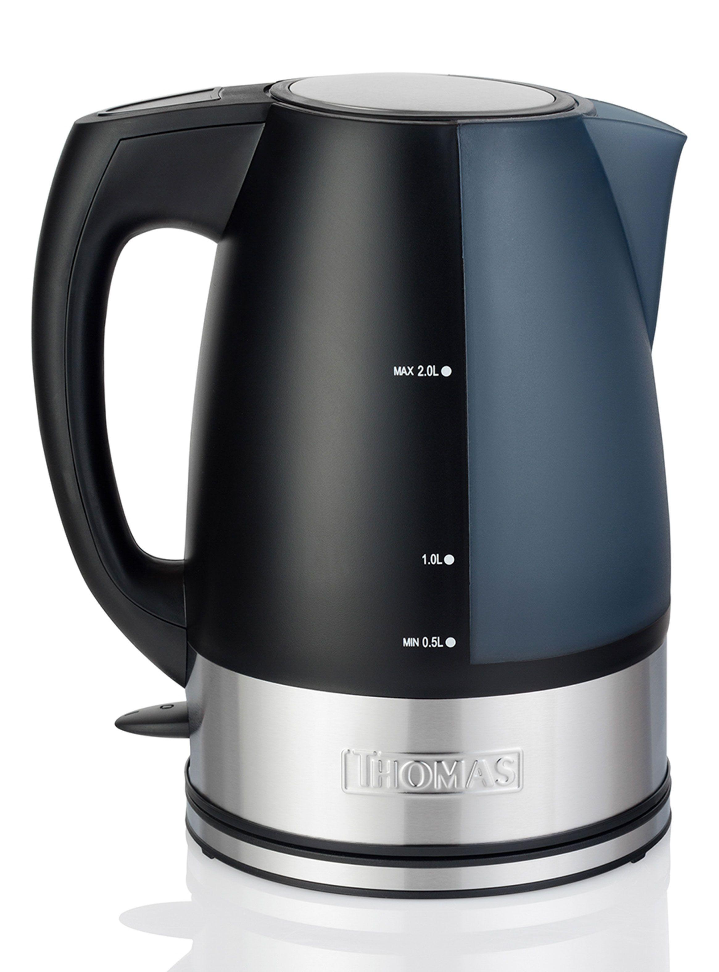 Hervidor Eléctrico 2 Litros TH-4800 Negro/Azul-0