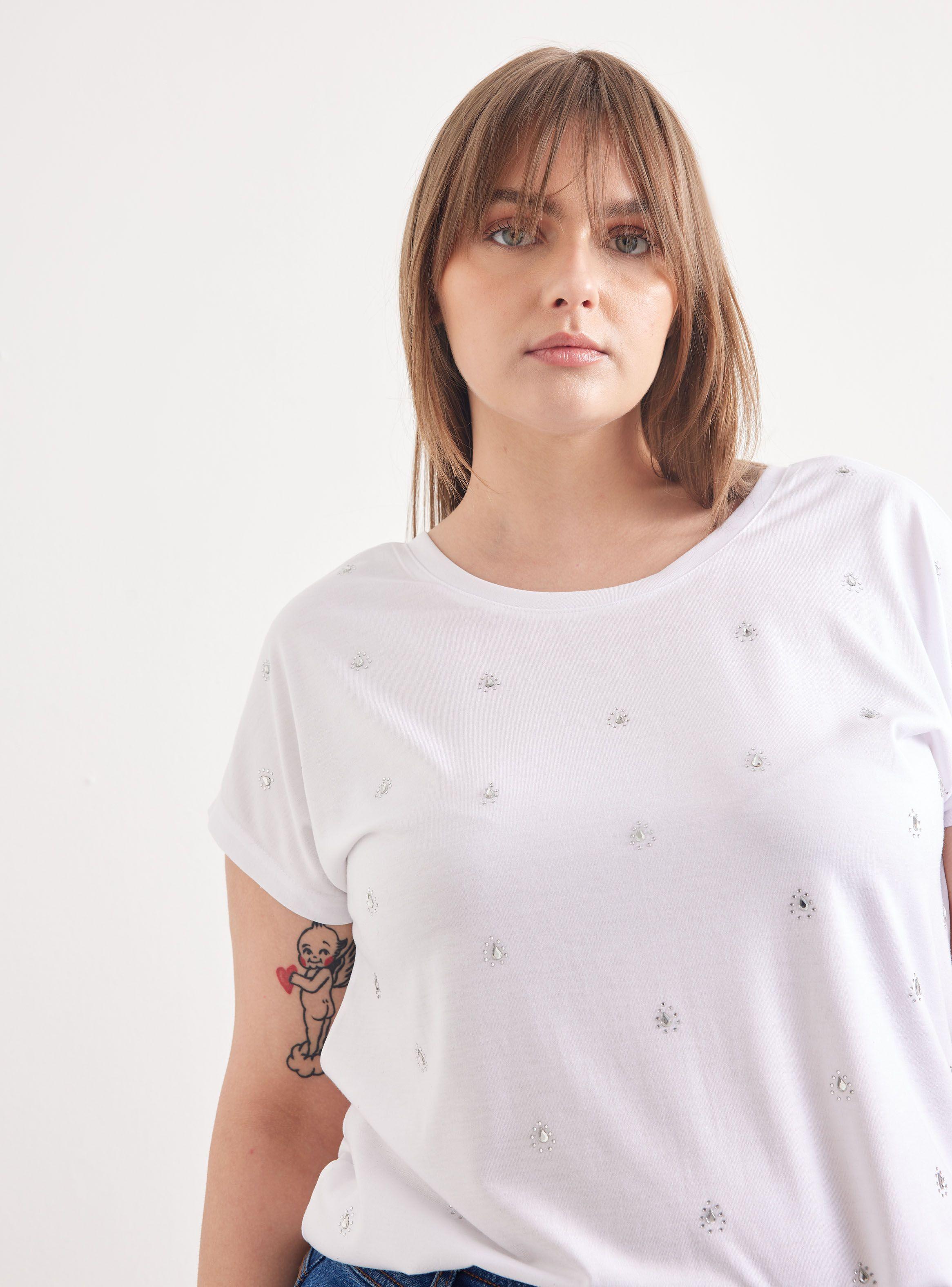 Polera Aplicación de Strass-2