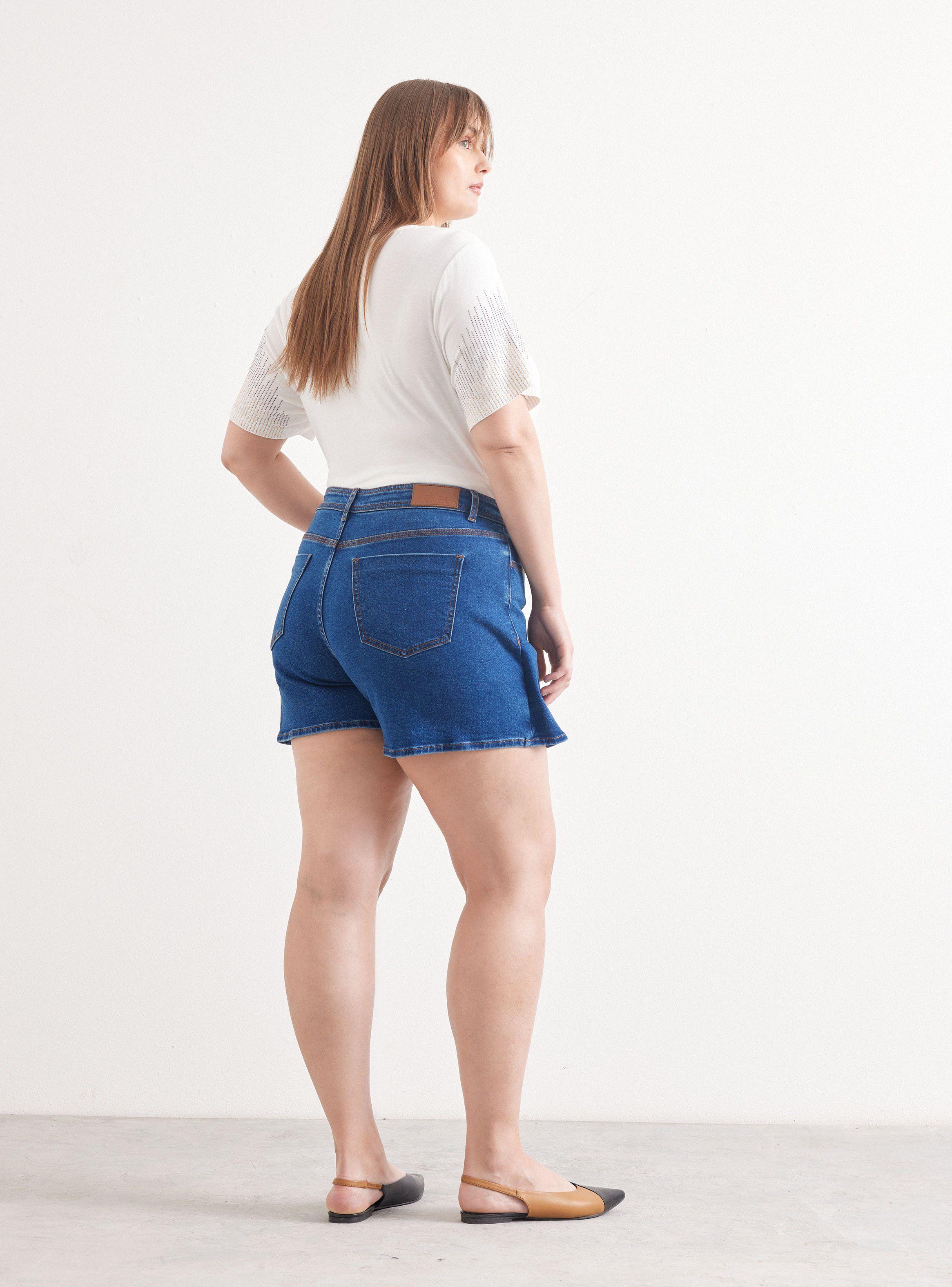 Falda Skort Denim Talla Curvy-5