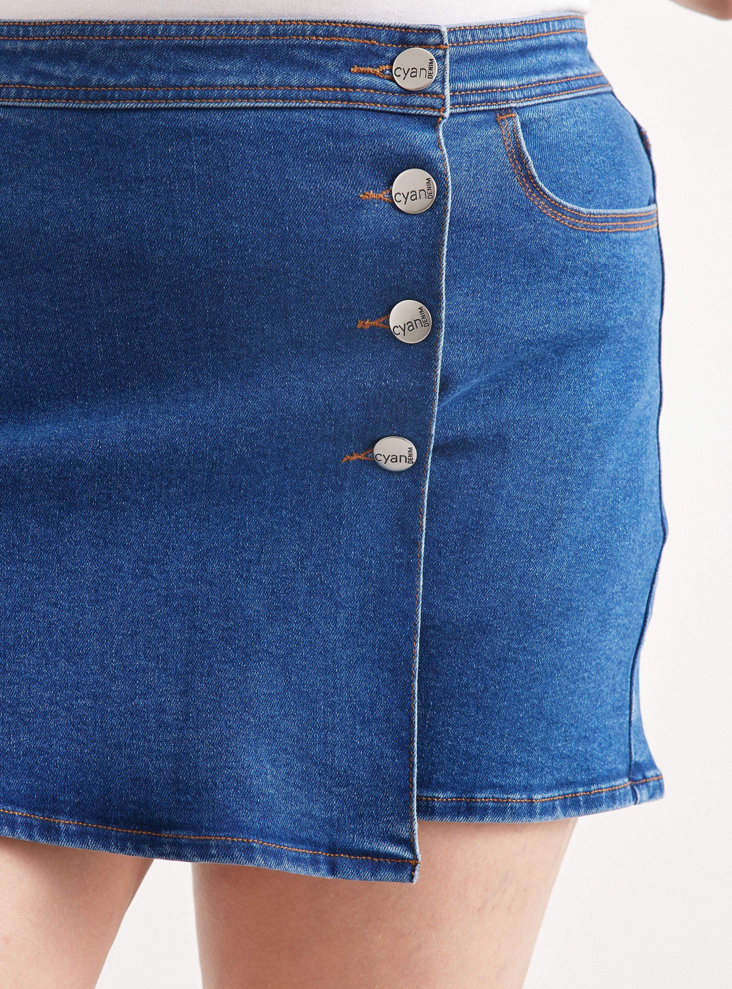 Falda Skort Denim Talla Curvy-2