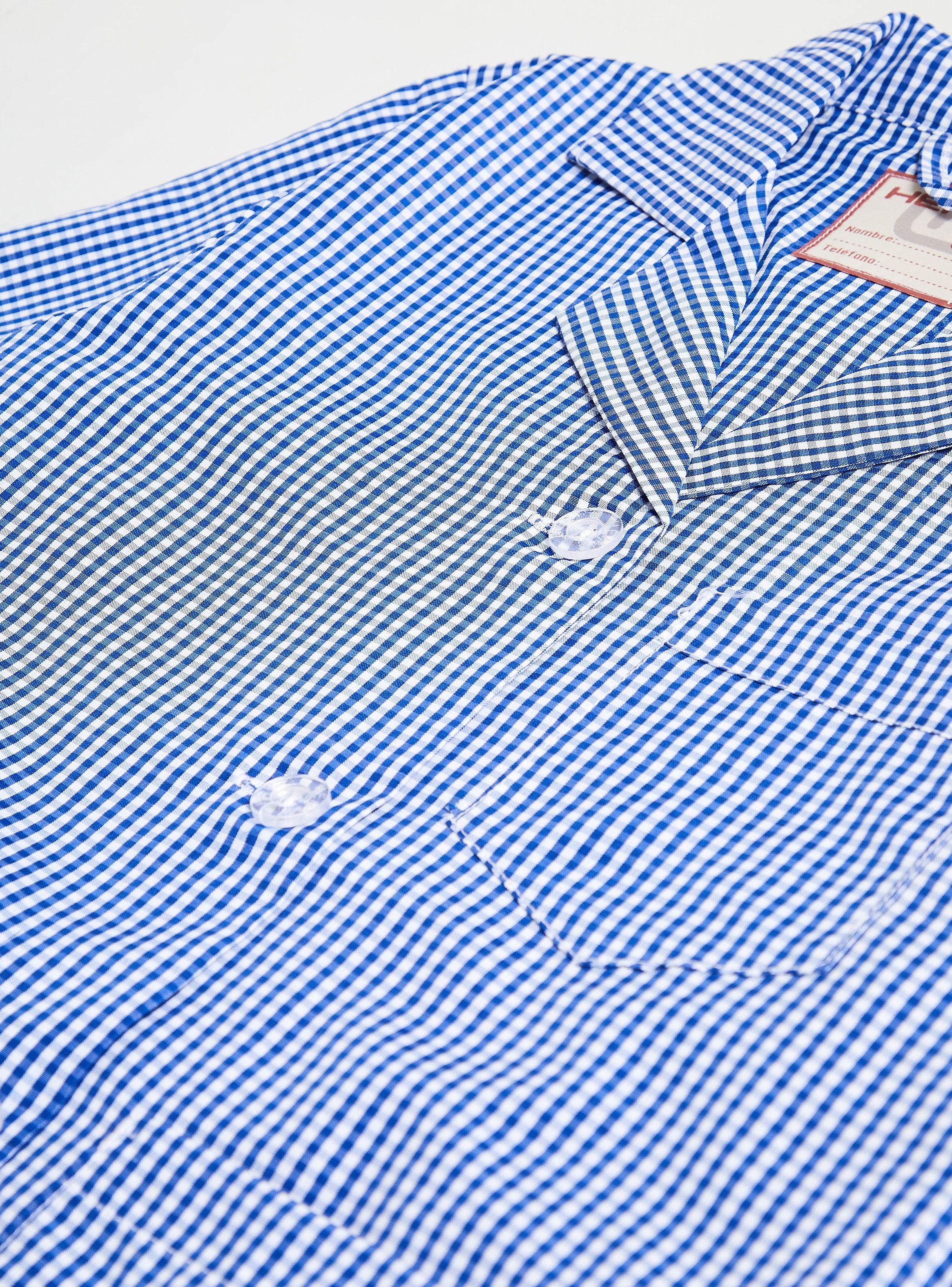 Delantal Cuadrille Azul Talla 6-8-6