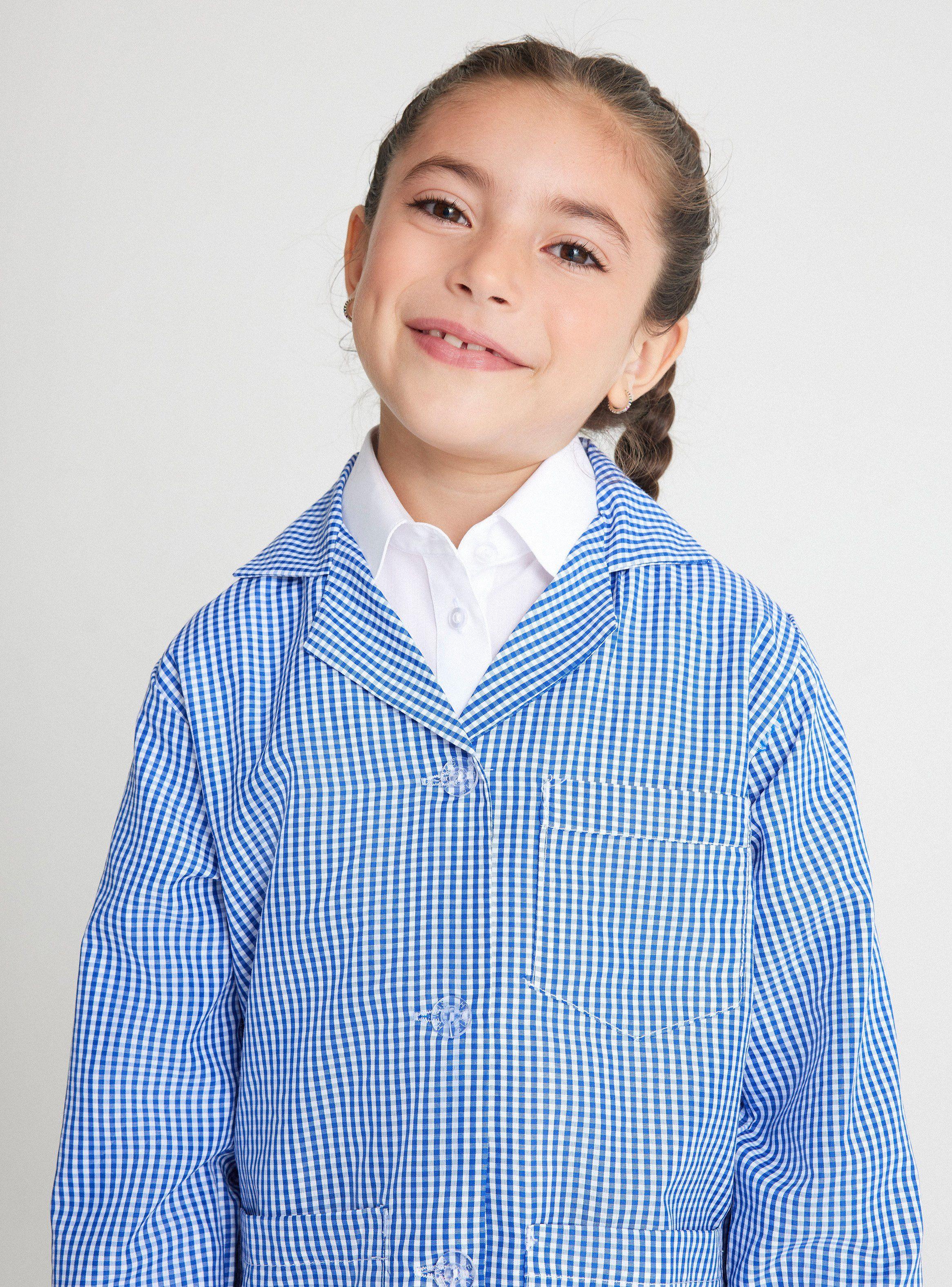 Delantal Cuadrille Azul Talla 6-8-2