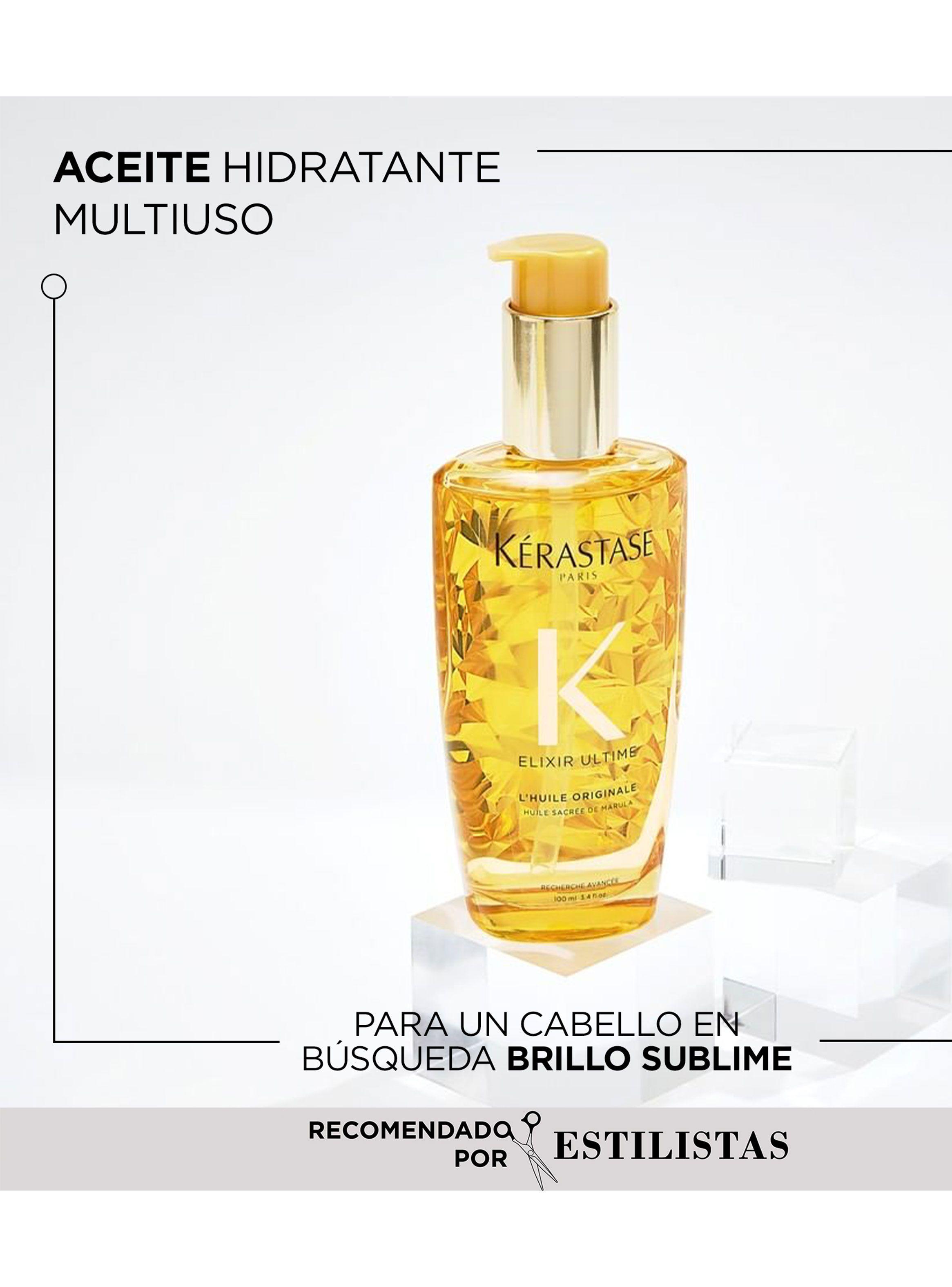 Set Todo tipo de Cabello Brillo Sublime Elixir Ultime Aceite LHuile Originale 100 ml + 50 ml Kérastase-3