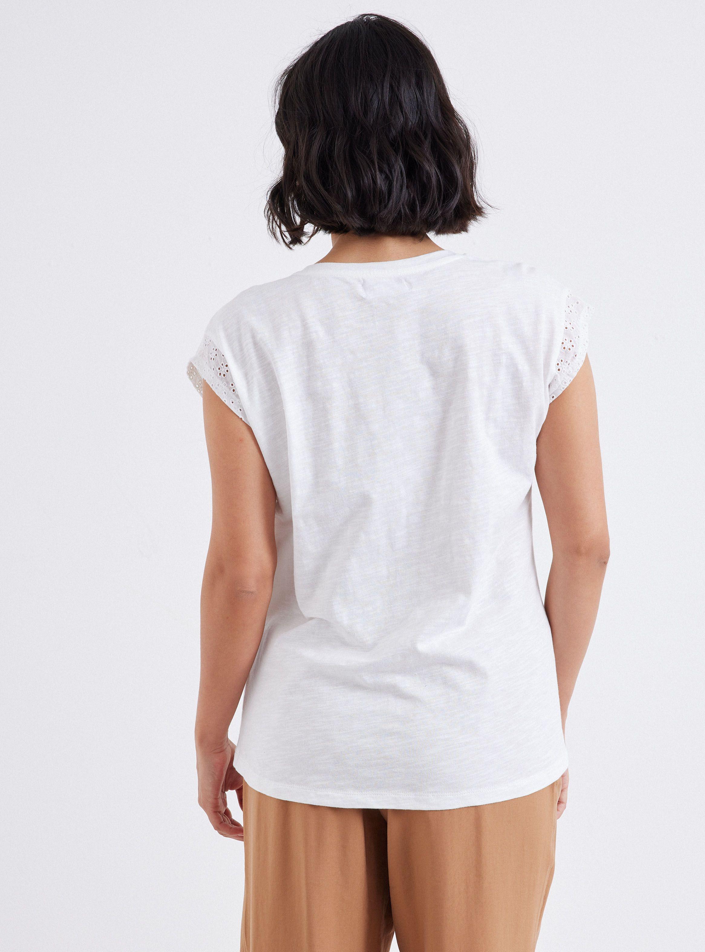 Polera Con Detalles De Broderie-1