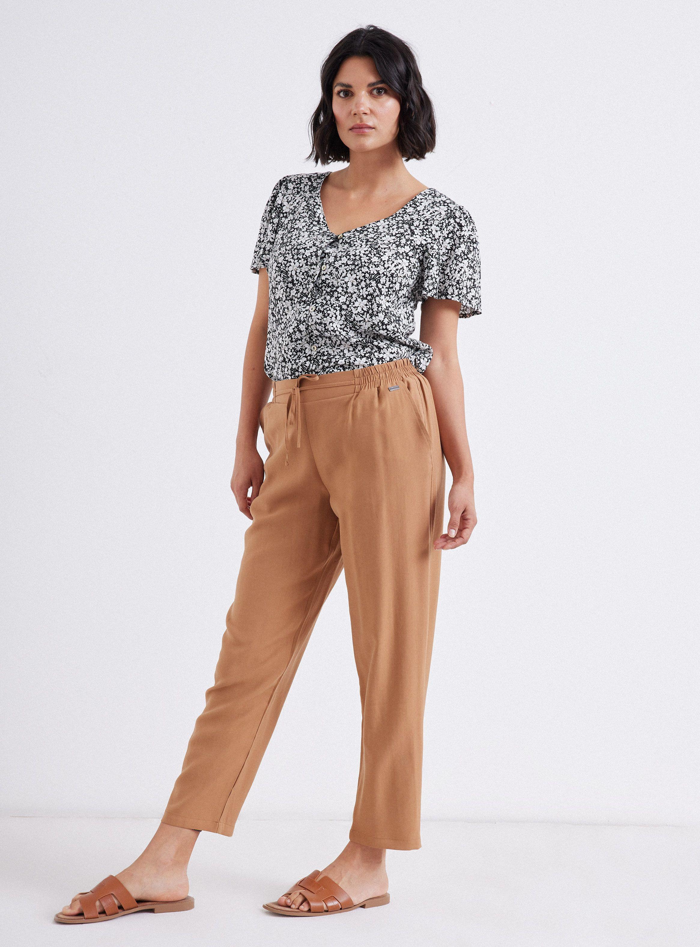 Pantalón Cintura Elasticada Y Amarra-4