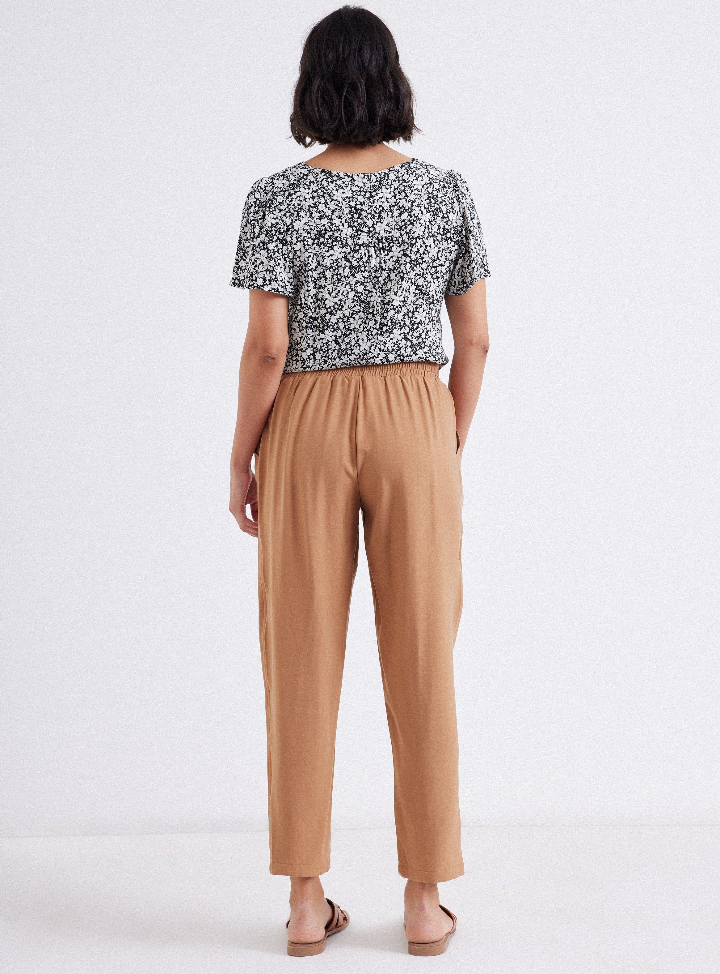 Pantalón Cintura Elasticada Y Amarra-5