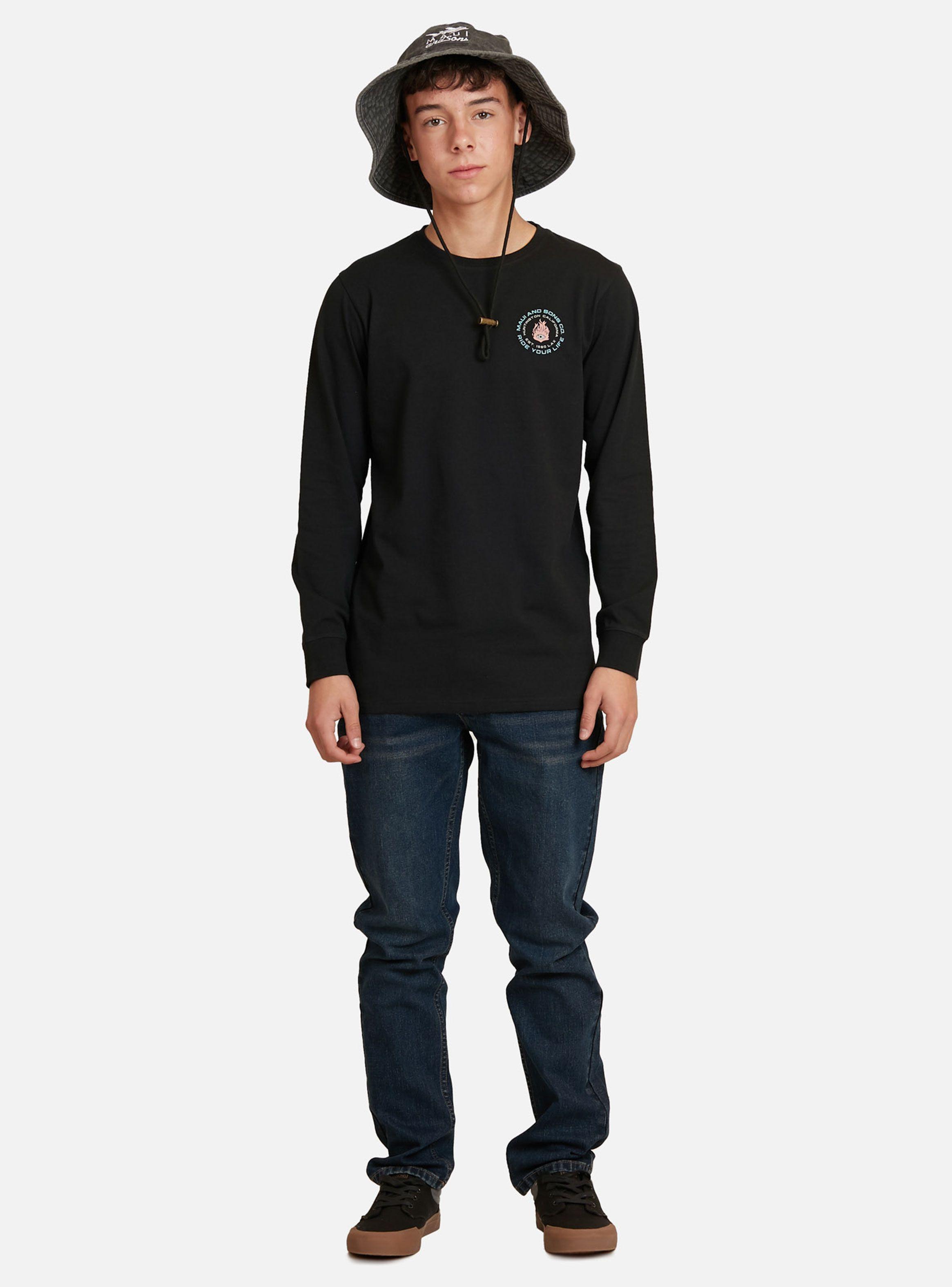 Polera Manga Larga Logo Minimalista Negro-3