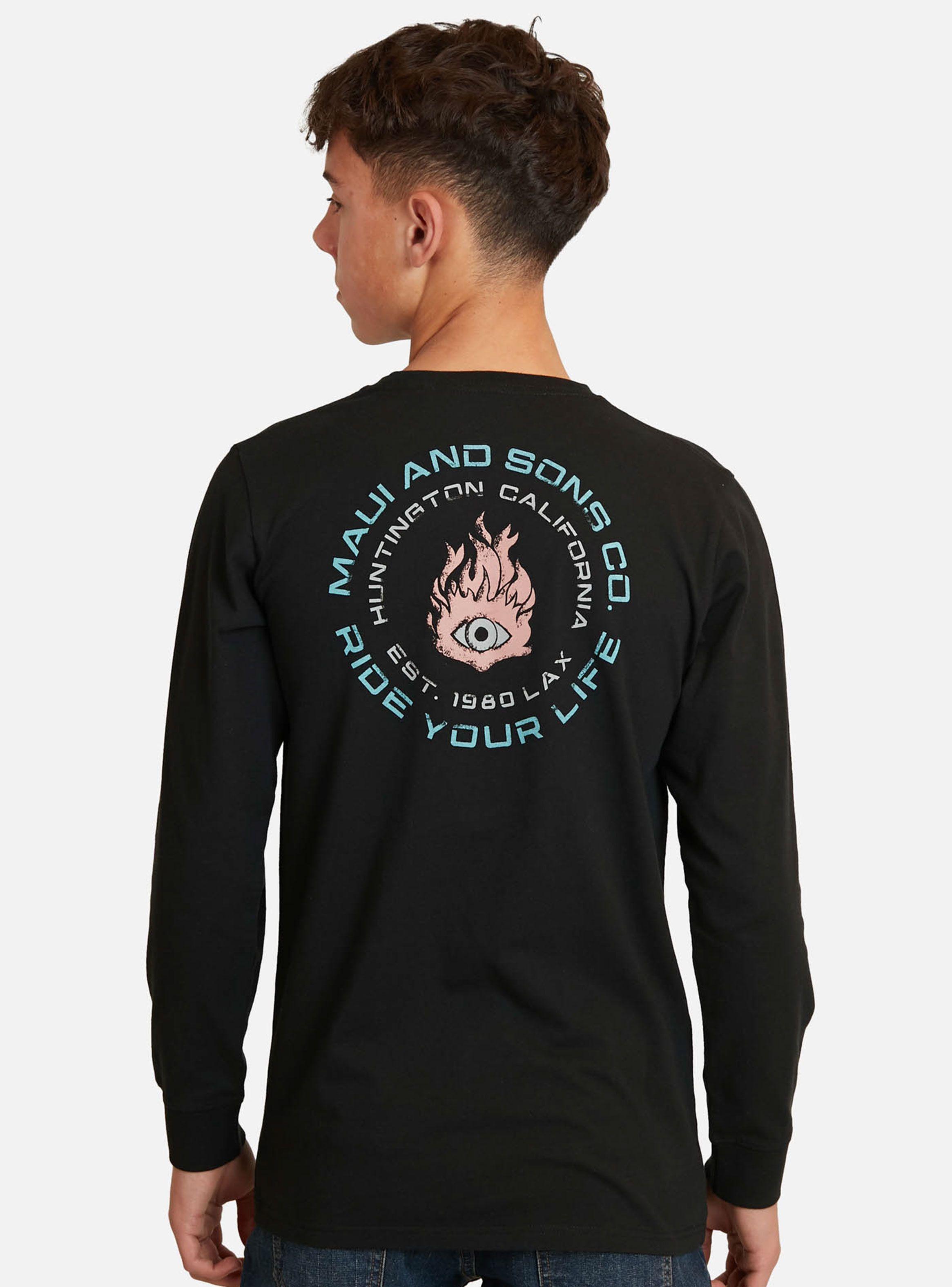 Polera Manga Larga Logo Minimalista Negro-1