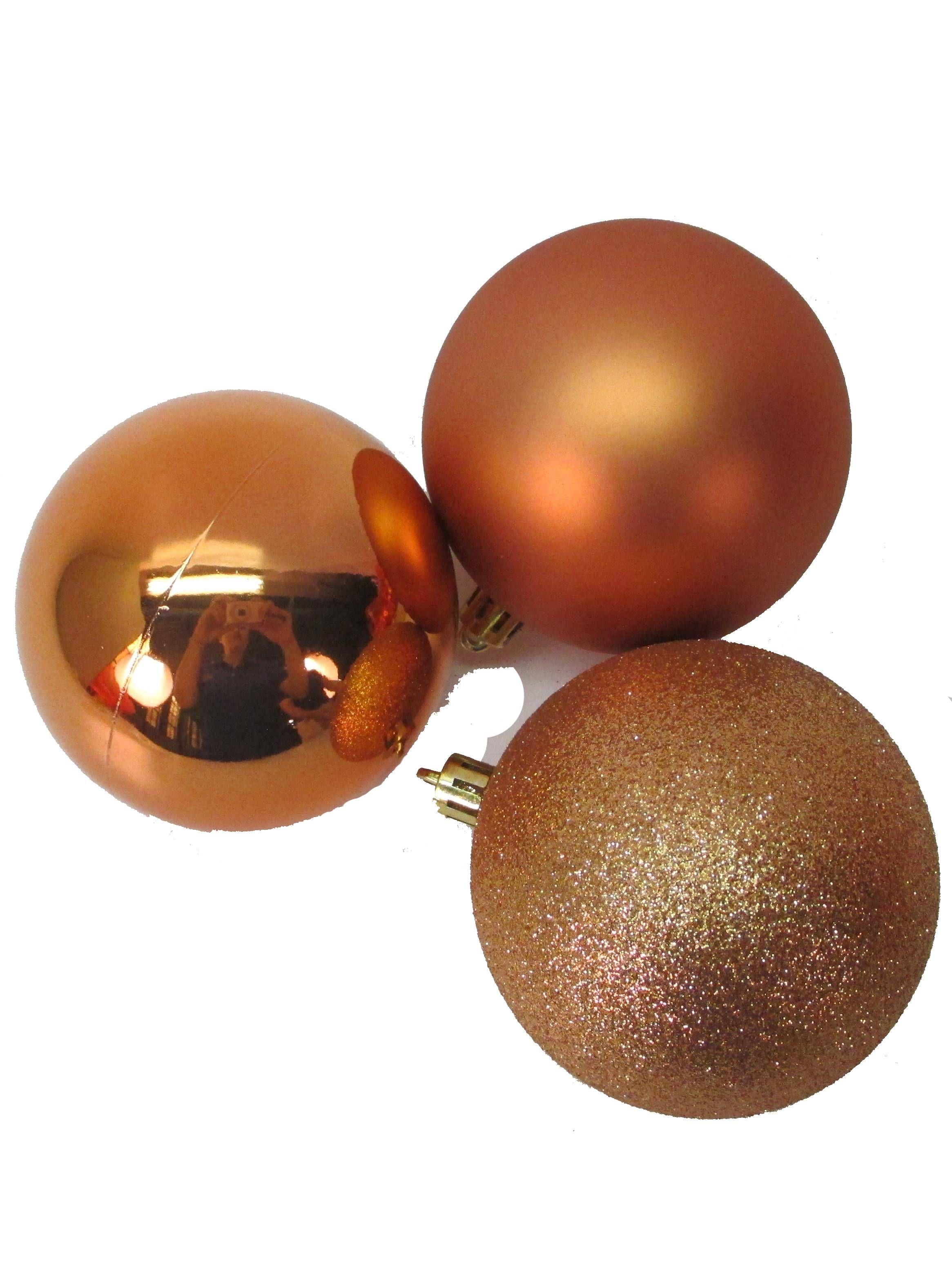 Set 9 Esferas Navidad Cobre 8 cm-1