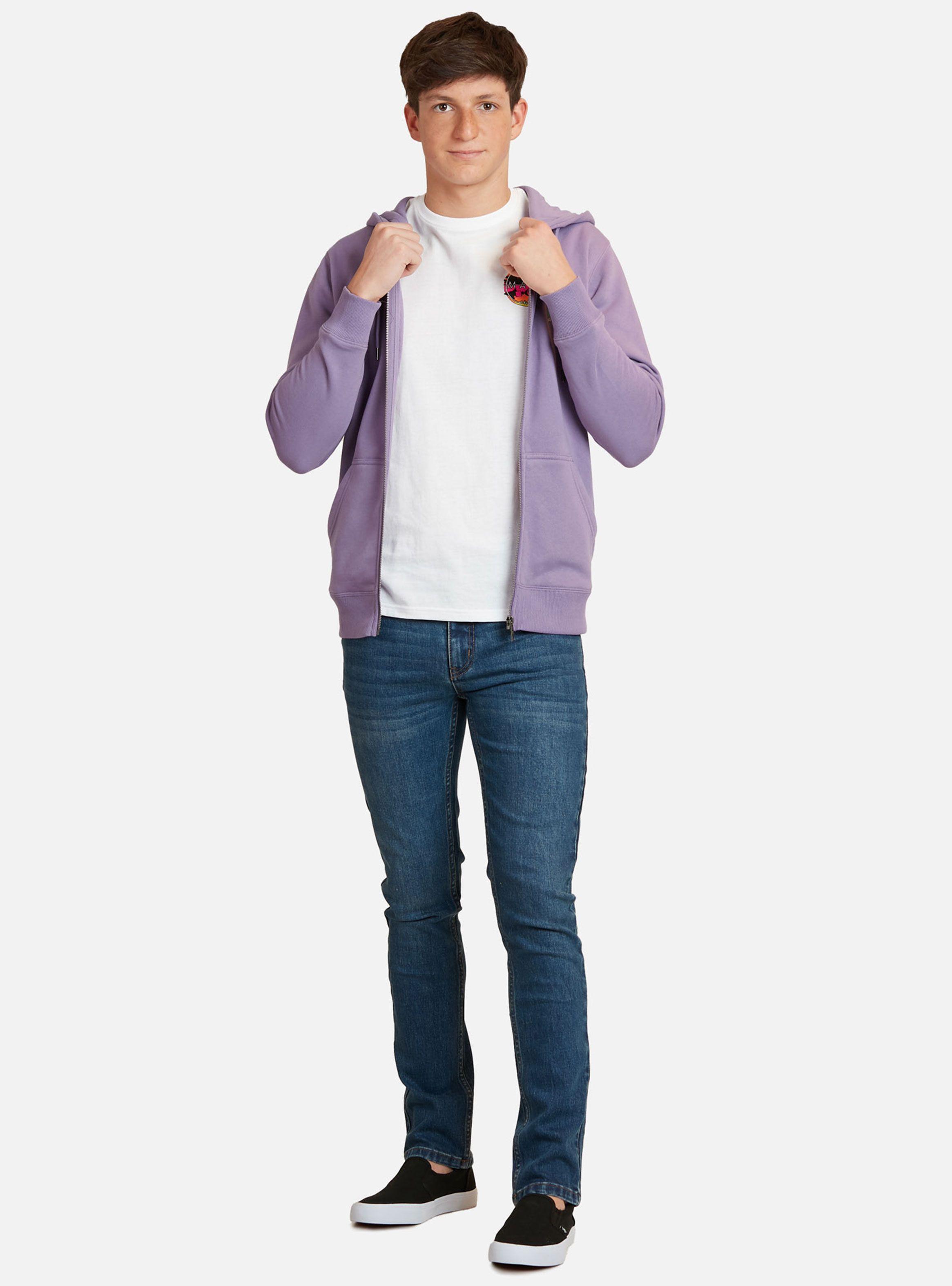 Polerón Fullzipper Logo Color Morado-3