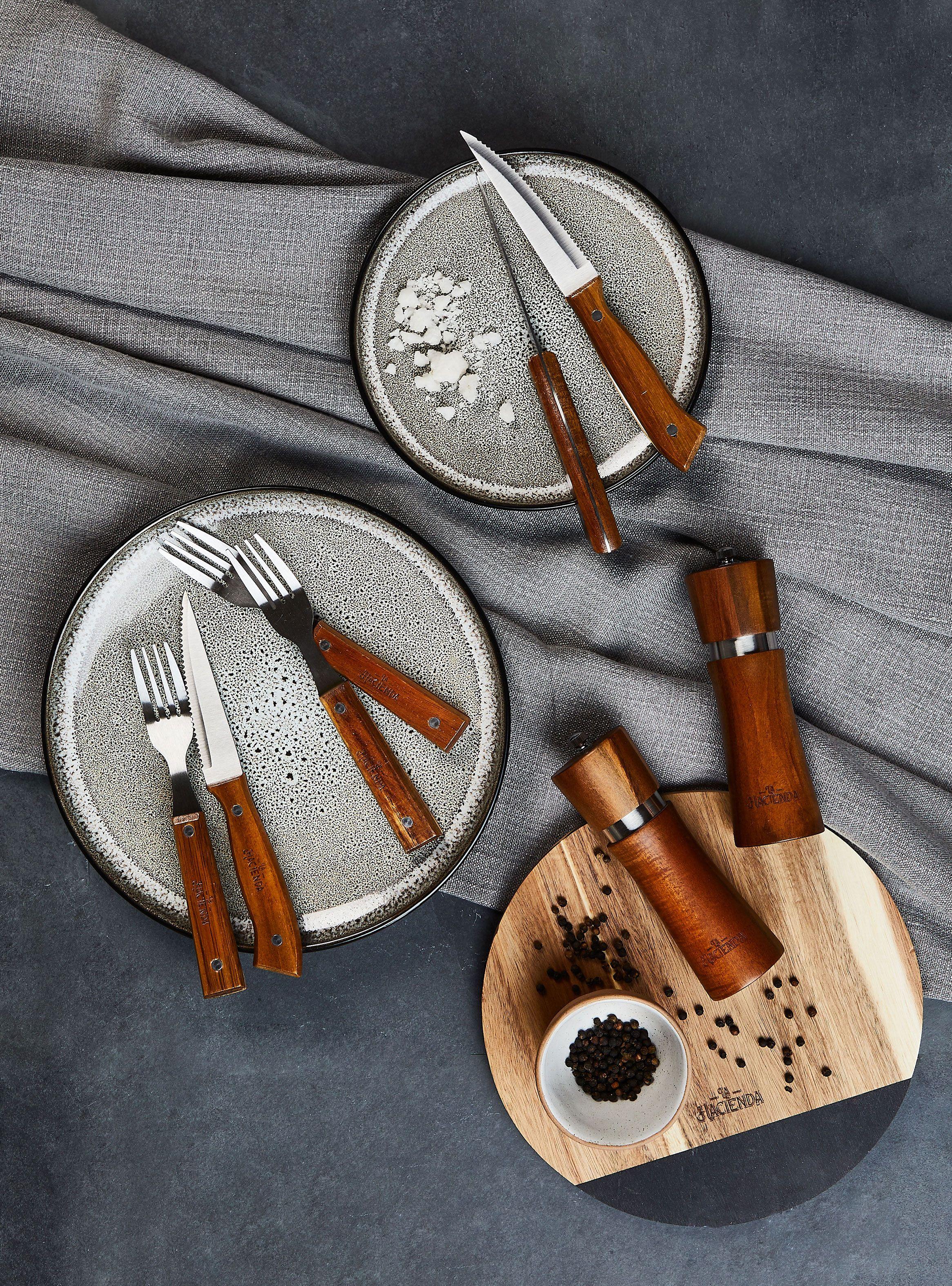 Set 2 Pimientero/Salero Acacia 16.5 cm-4