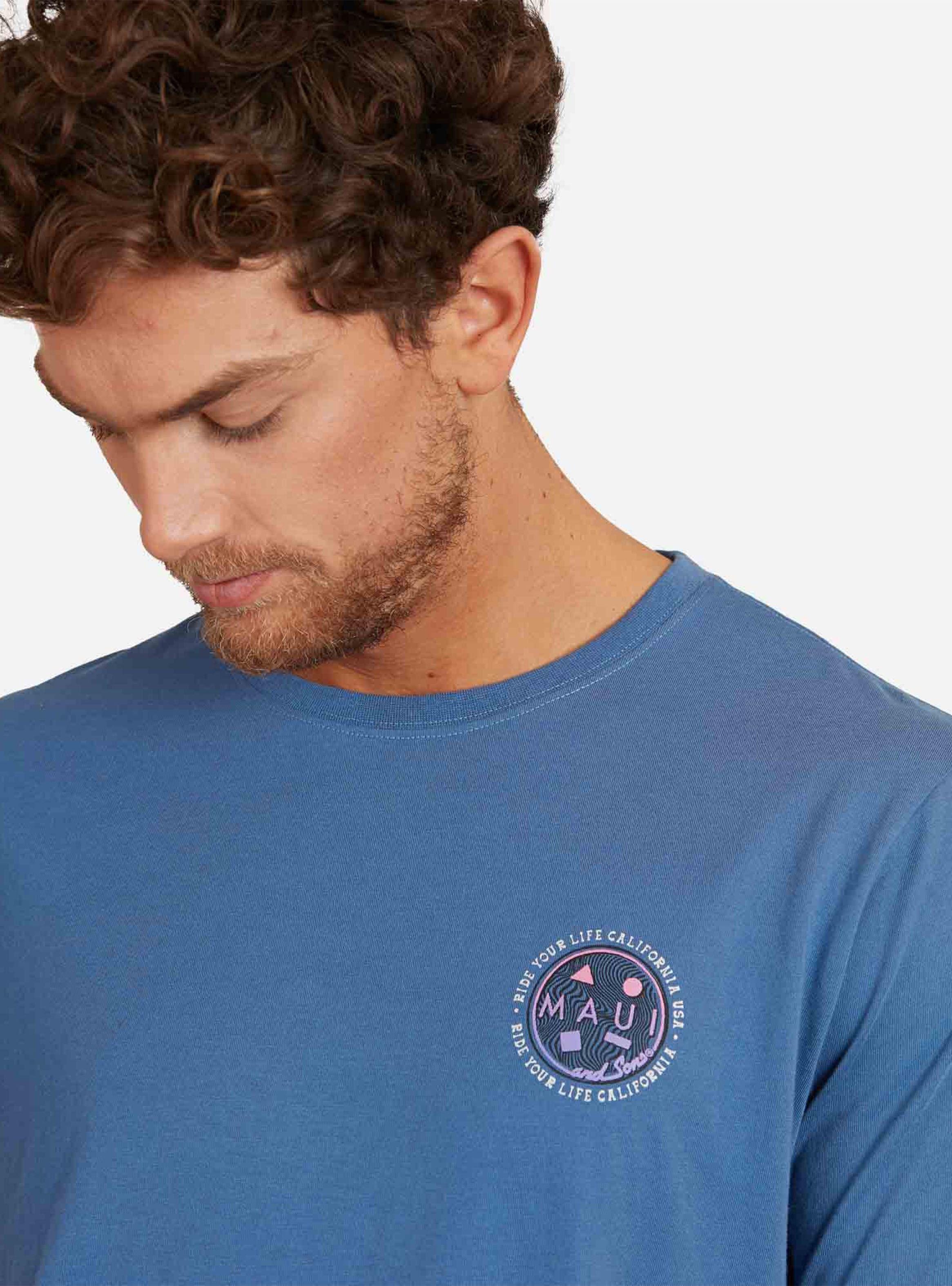 Polera MC Azul Cuello Redondo 1-2