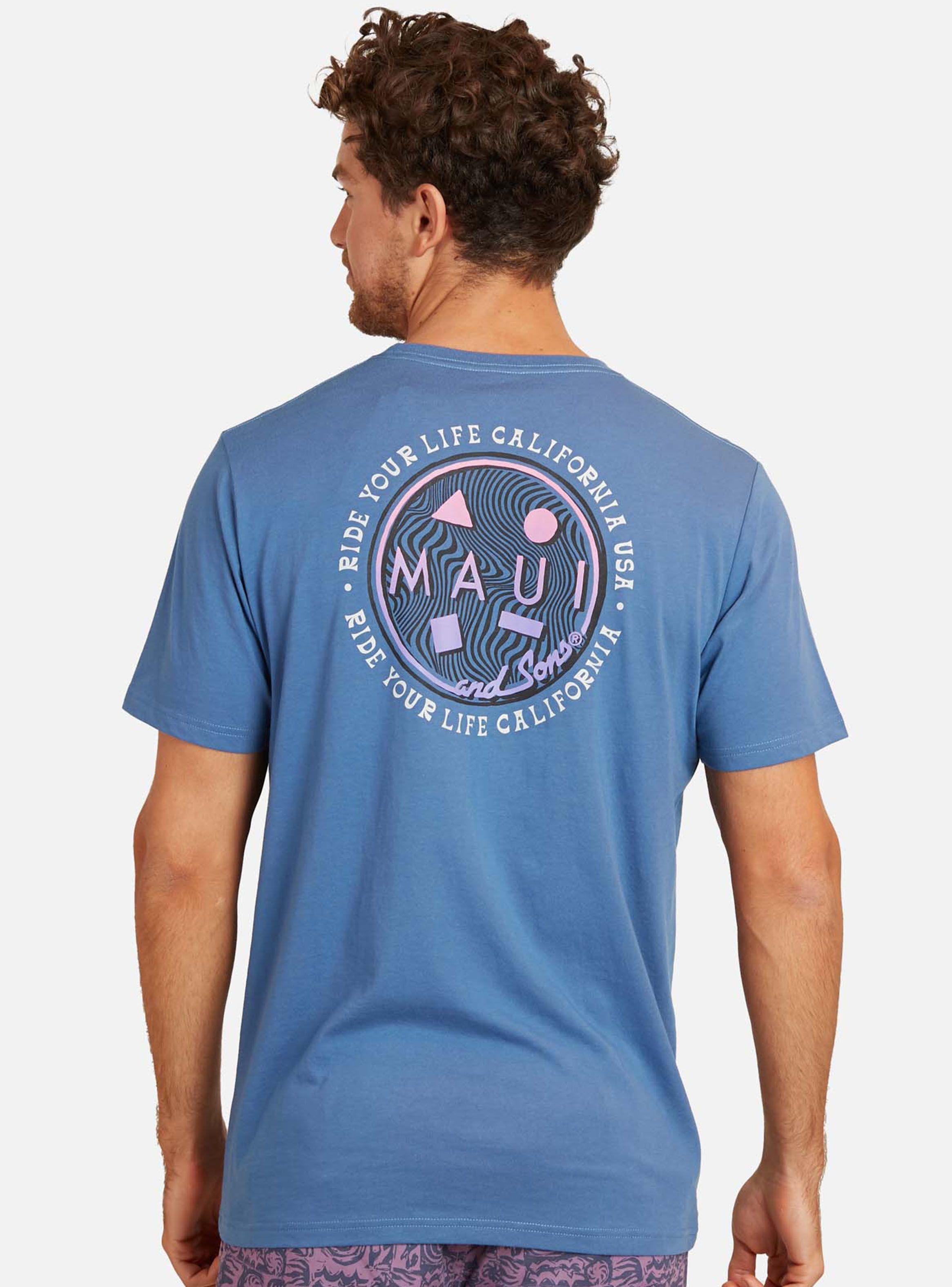 Polera MC Azul Cuello Redondo 1-1