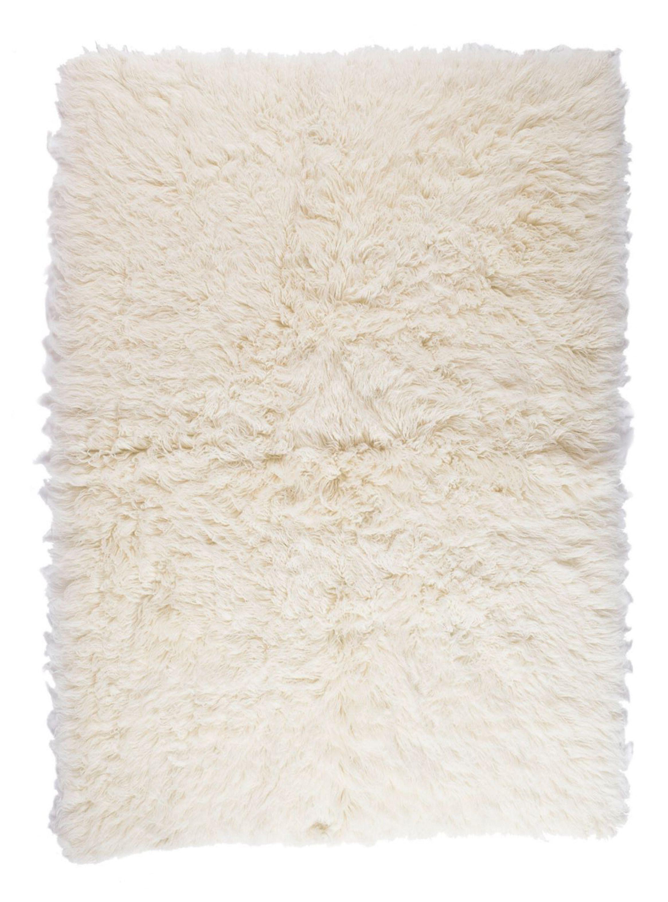 Alfombra Flokati 200 x 300 cm Blanca DIB-0