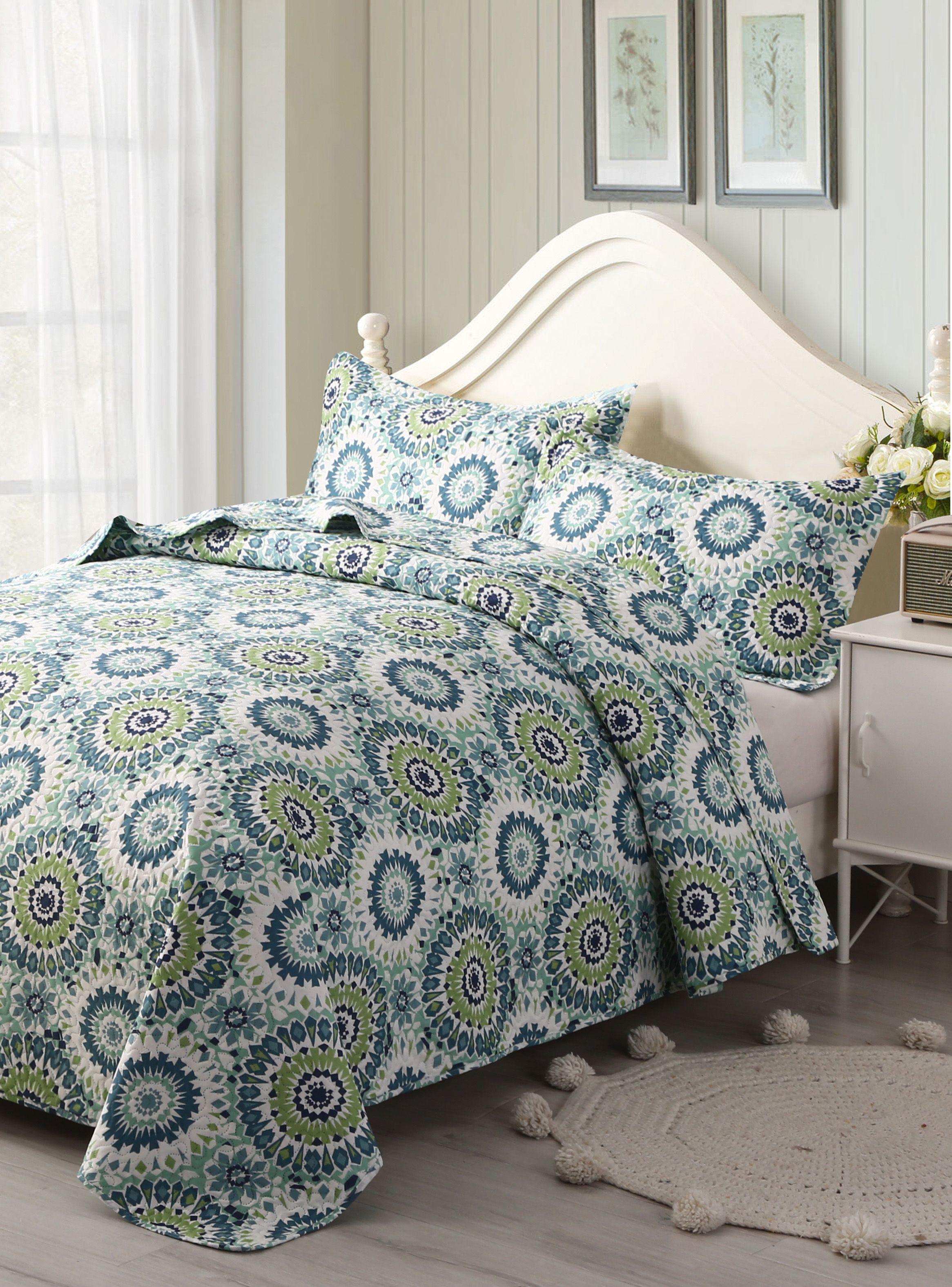 Quilt 2 Plazas Plazas Idetex Chiaia Verde-2