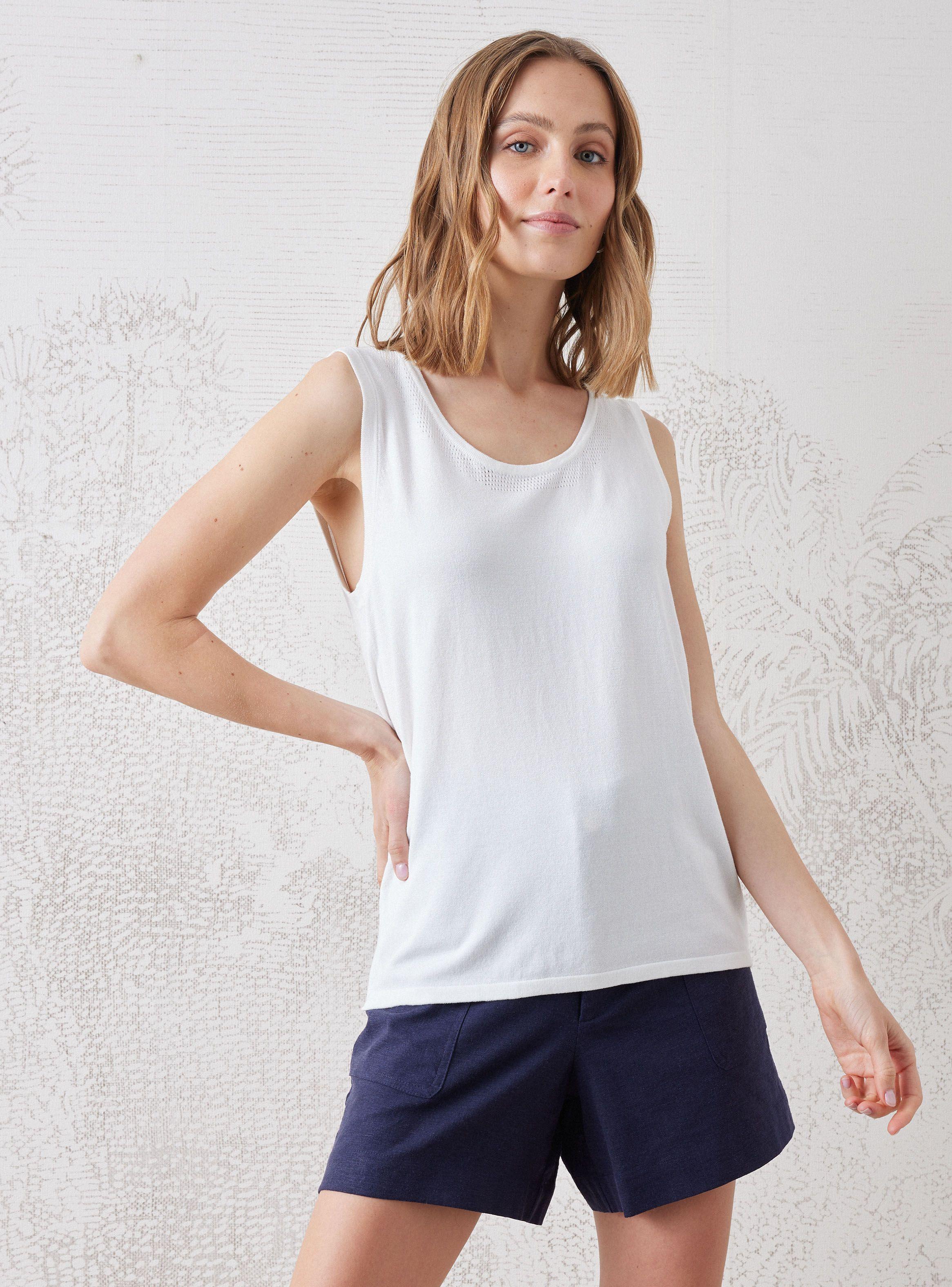 Polera Tejida con Diseño en Escote-0