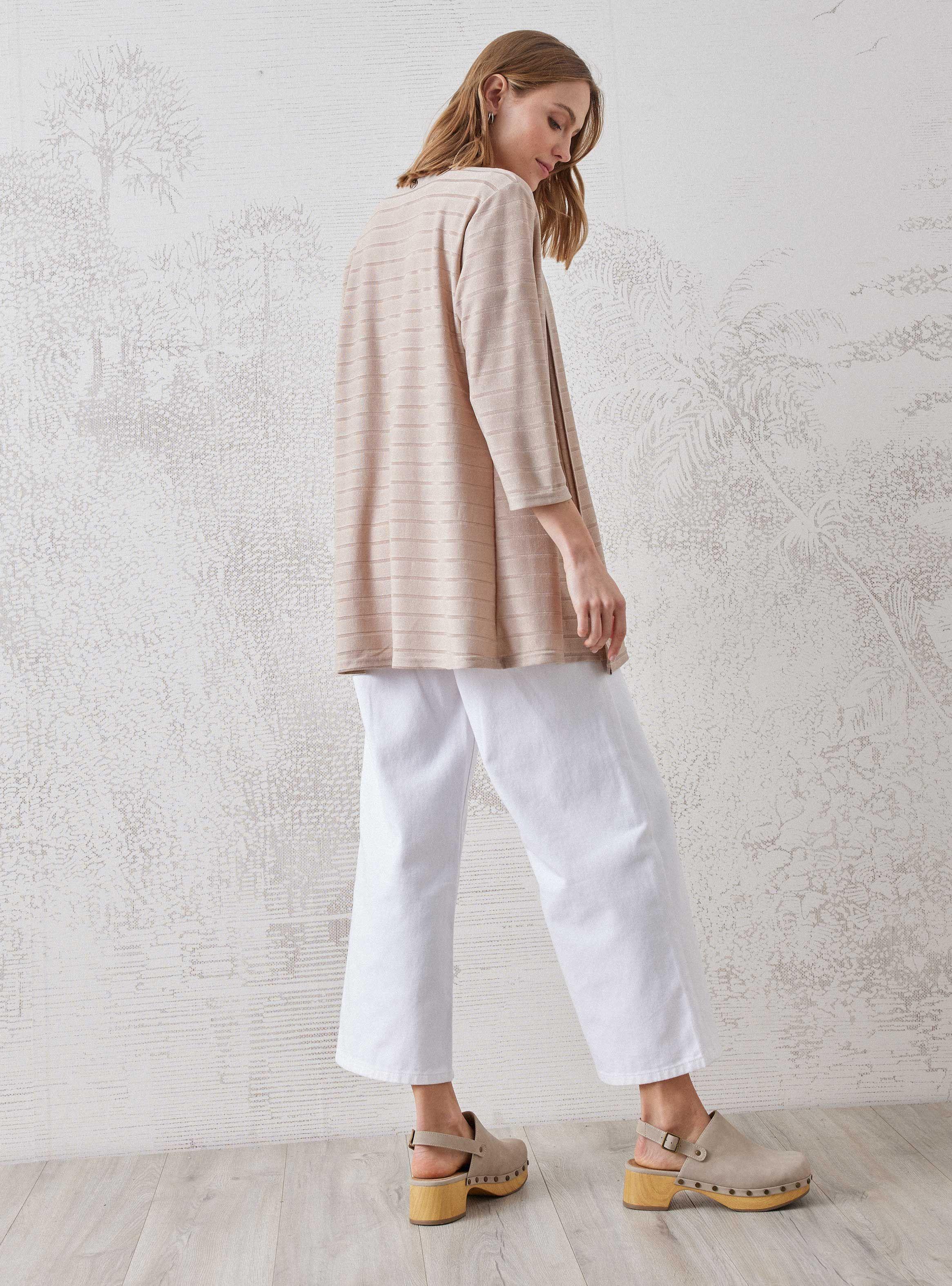 Blusa Tipo Kimono Tejido Con Hilo Metalizado-5
