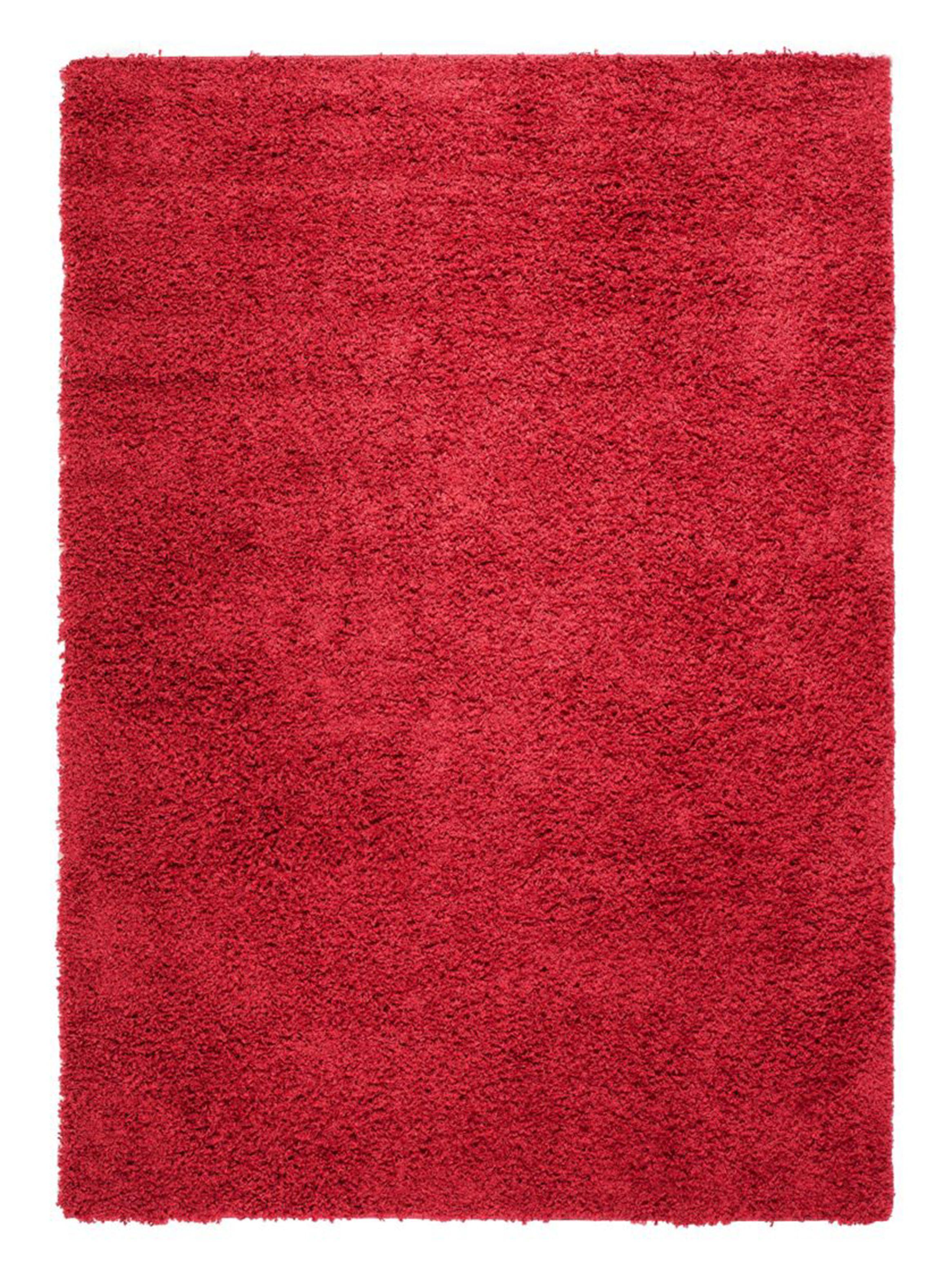 Alfombra Casino Shaggy Rojo 175 x 270 cm-0