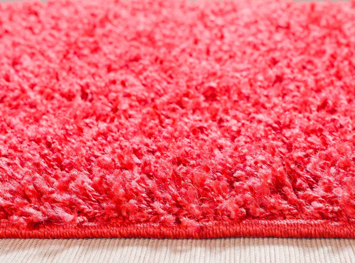 Alfombra Casino Shaggy Rojo 175 x 270 cm-1